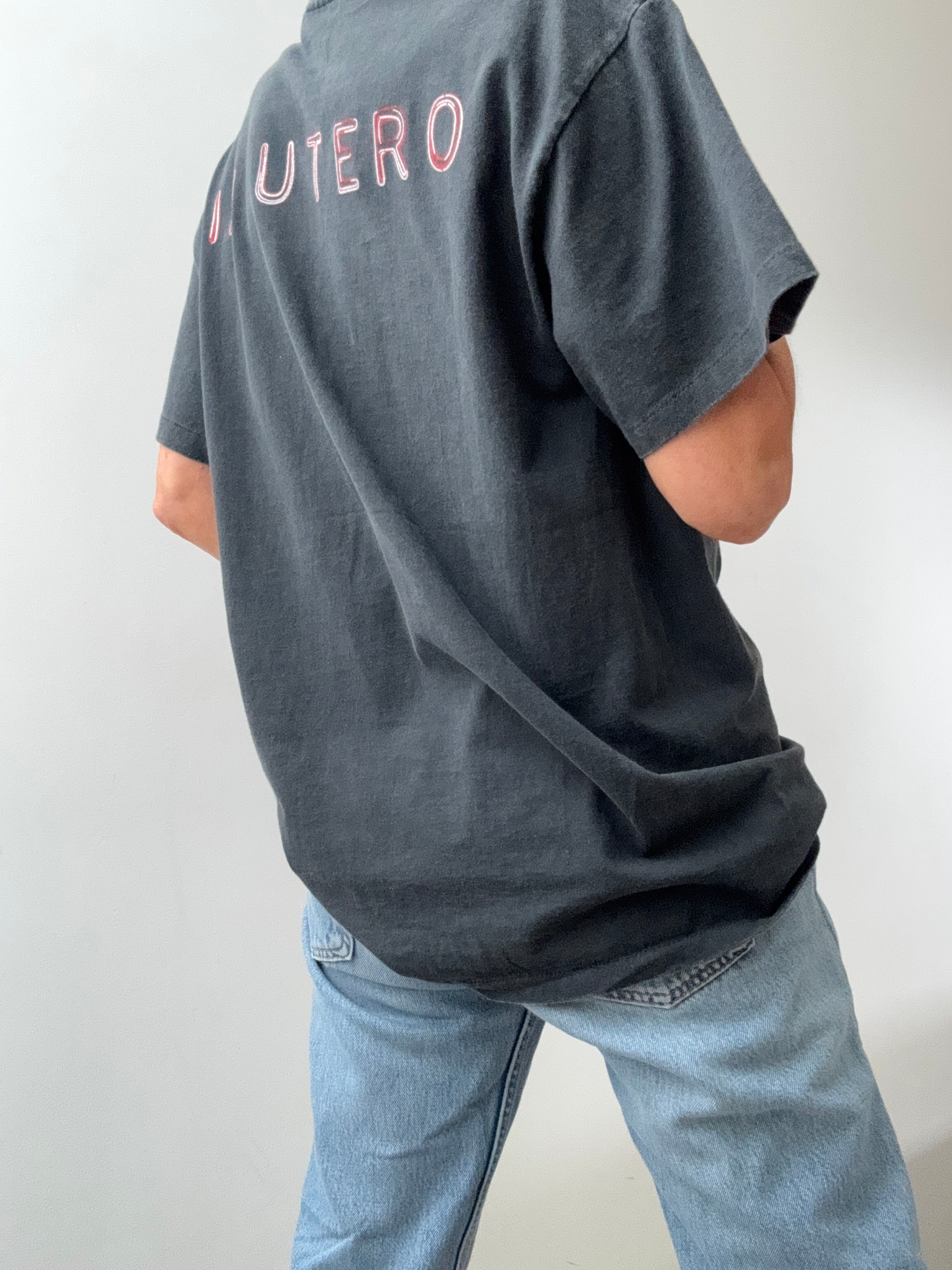 Future Nomads Tops Vintage Style Tee Nirvana Black 22