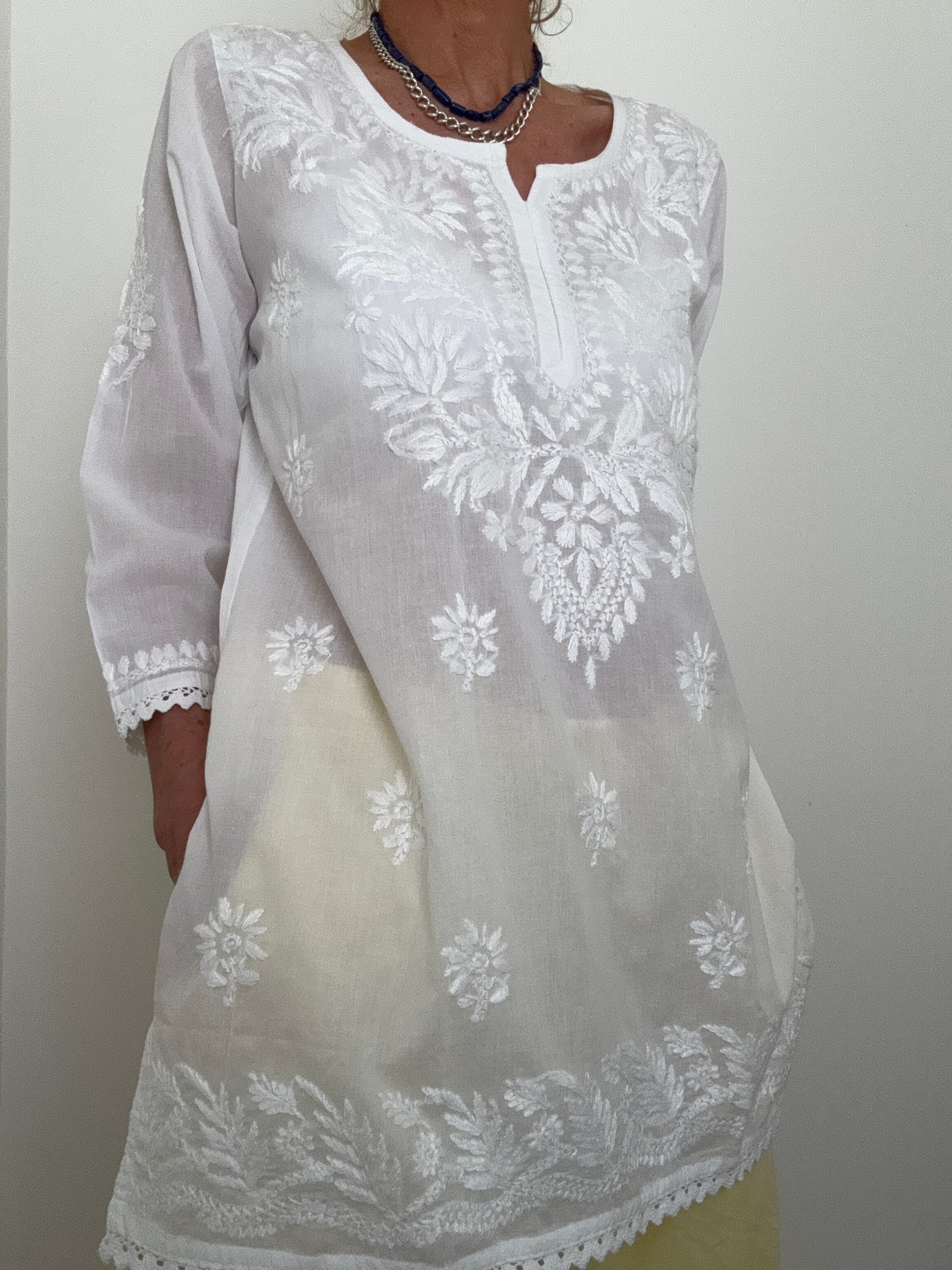 Future Nomads Tops Voile Cotton Kurta Top