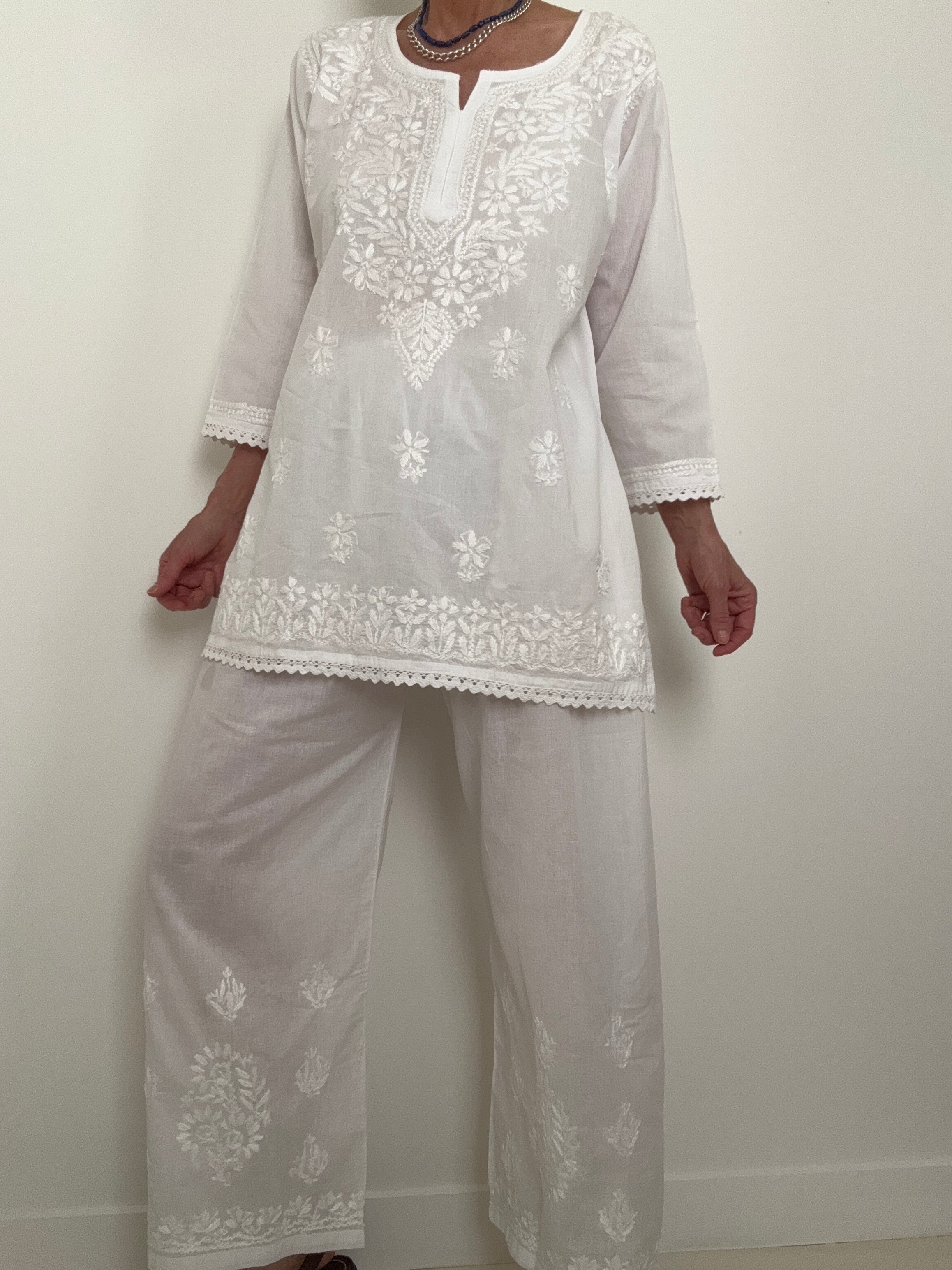 Future Nomads Tops Voile Cotton Summer Pant Suit