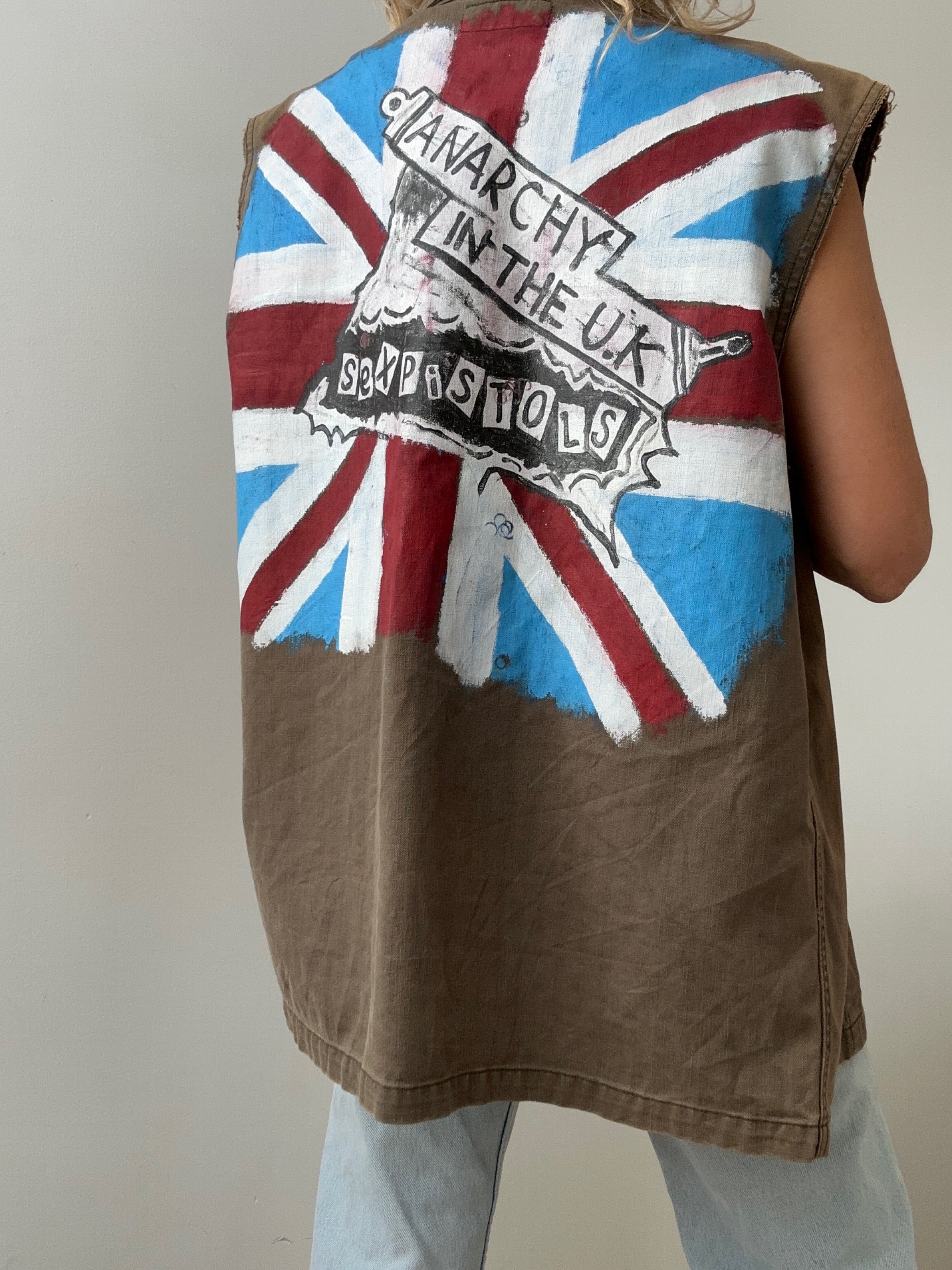 Future Nomads Vests Med-Large Sex Pistols Handmade Vest