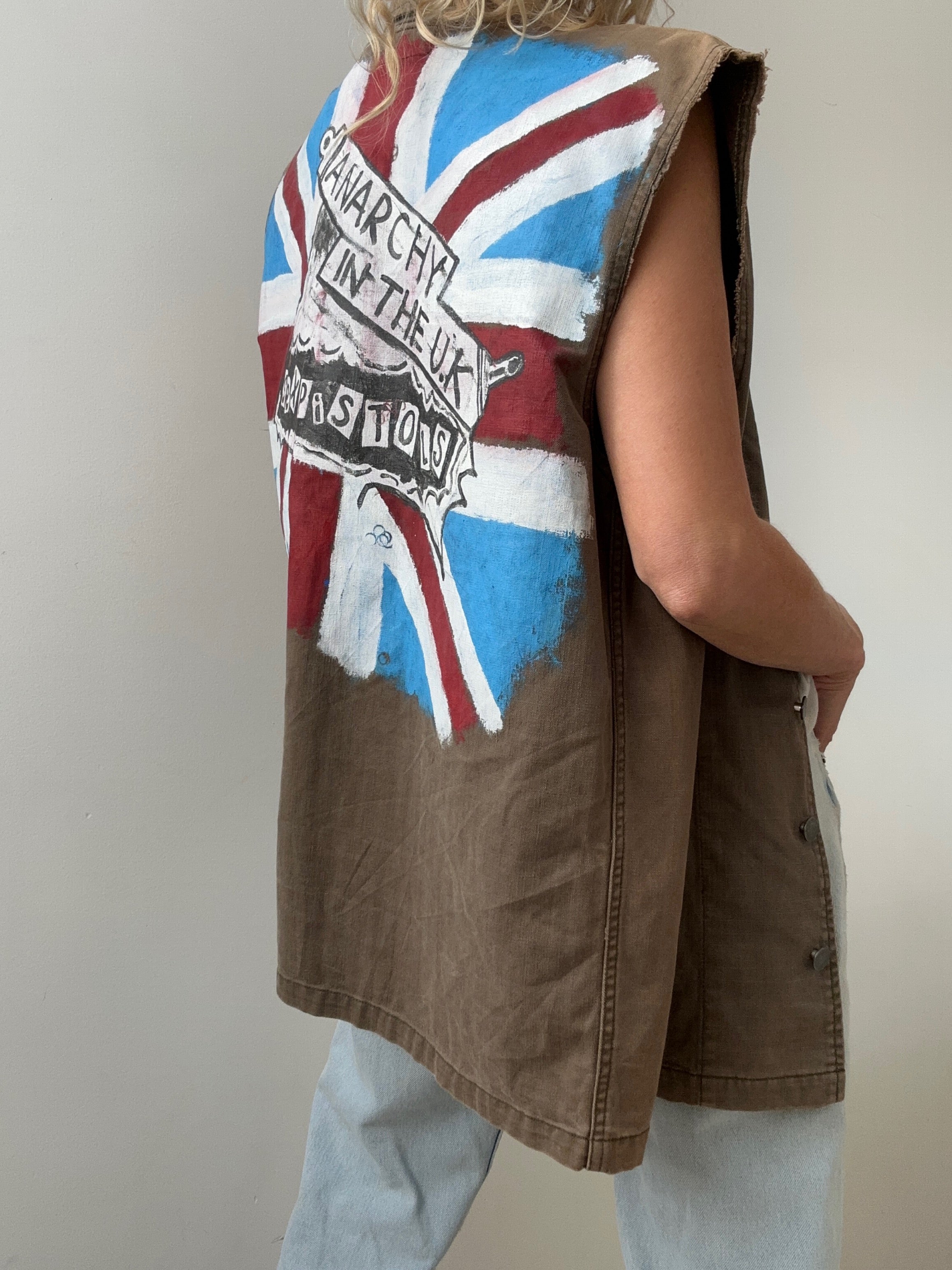 Future Nomads Vests Med-Large Sex Pistols Handmade Vest