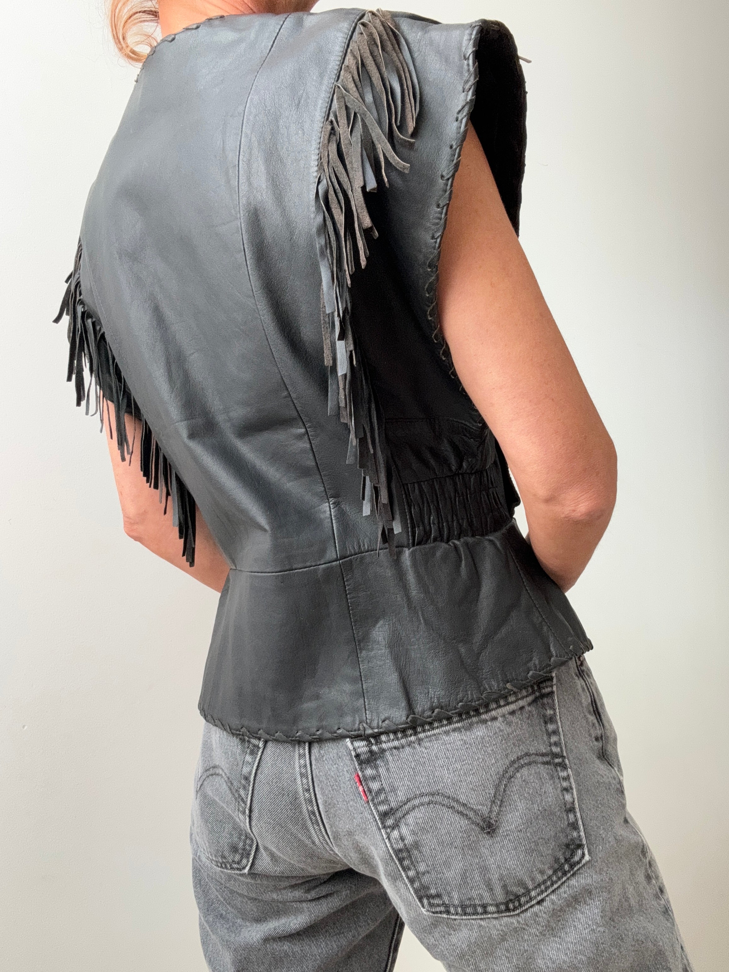 Vintage Harley Davidson Leather Vest. | Vests