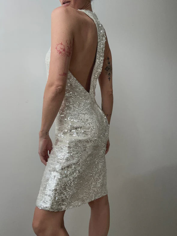 Ganni Racer Back Sequin Dress | Dresses