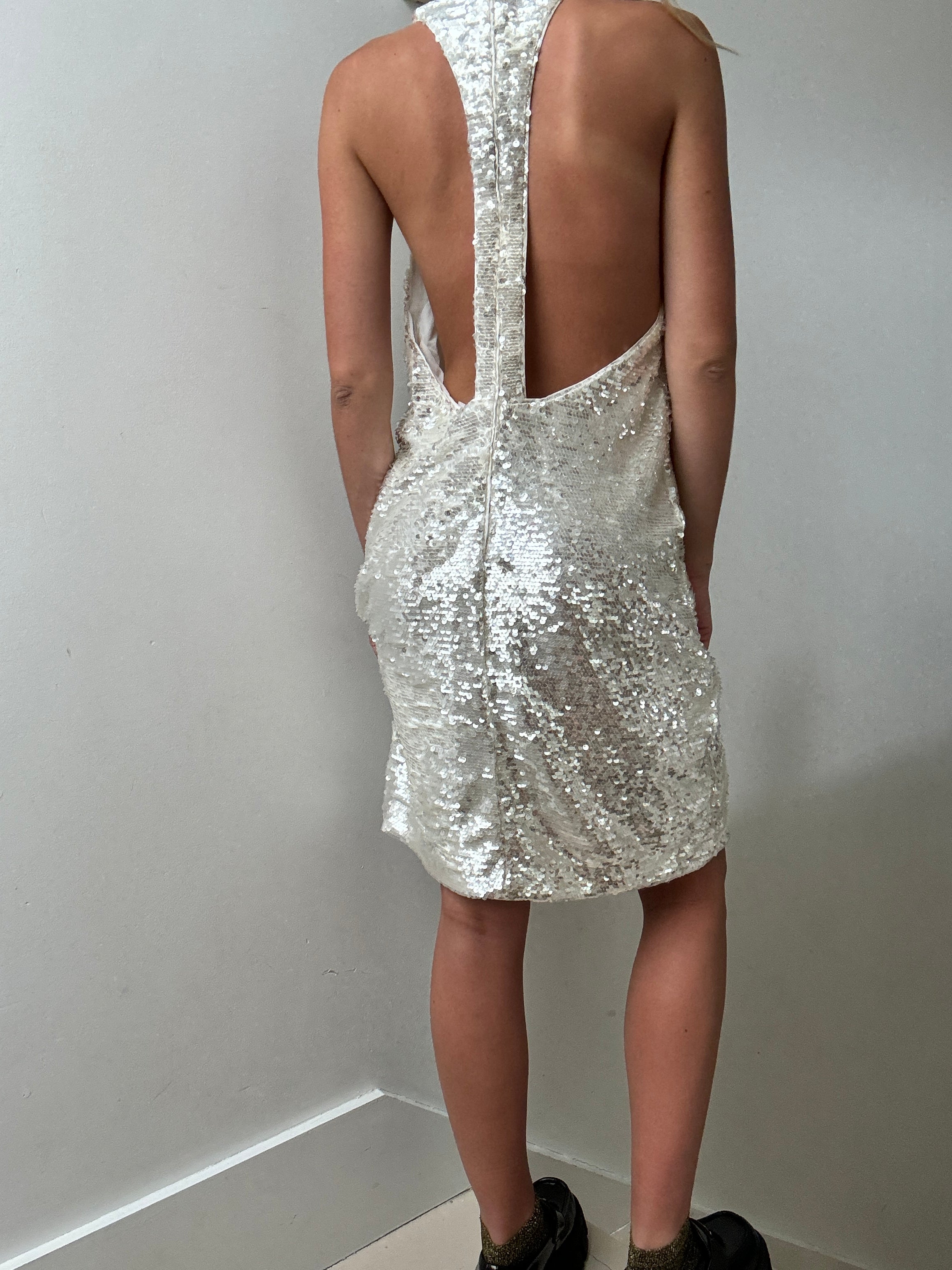 Ganni Racer Back Sequin Dress | Dresses