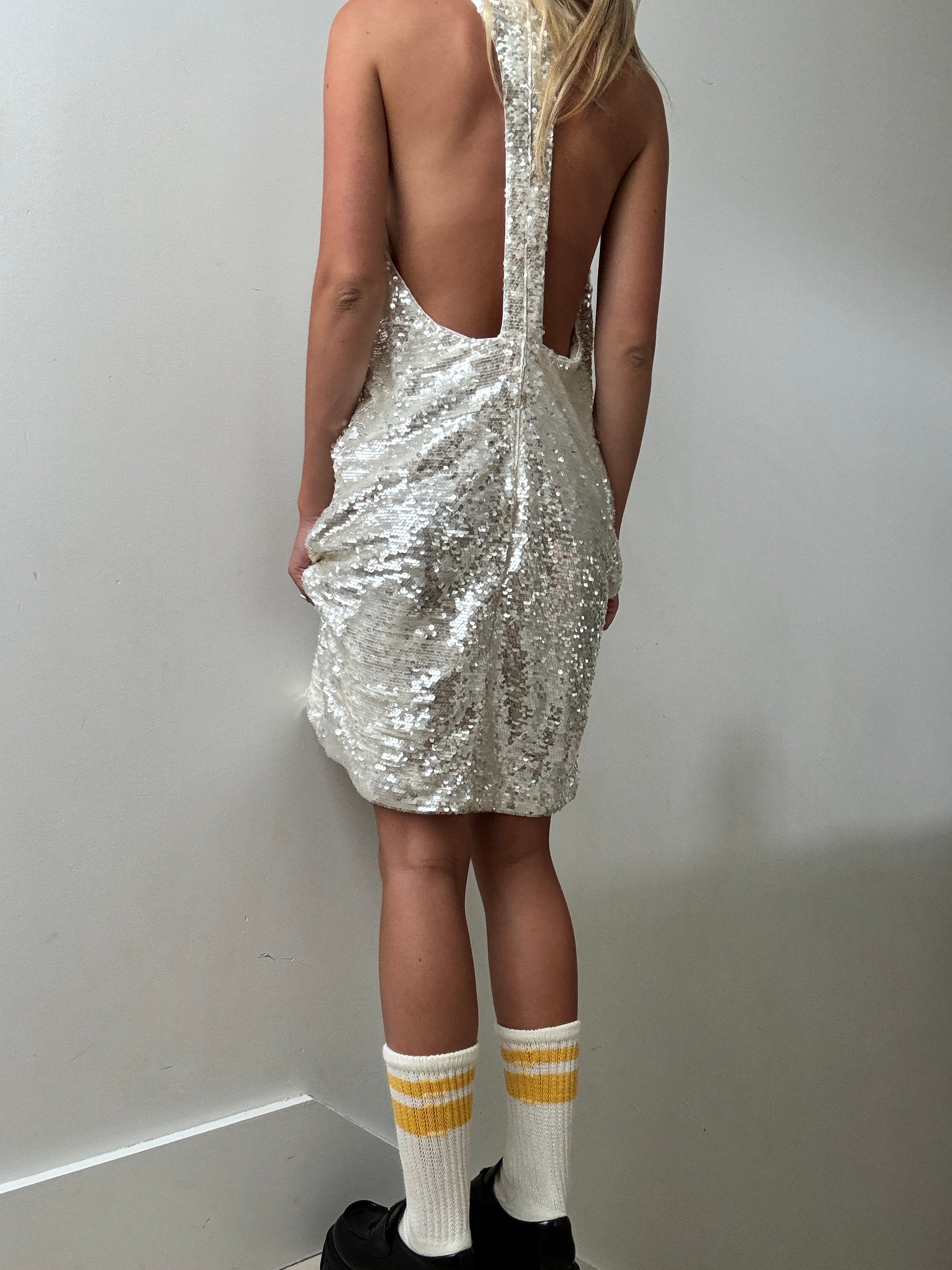 Ganni Racer Back Sequin Dress | Dresses