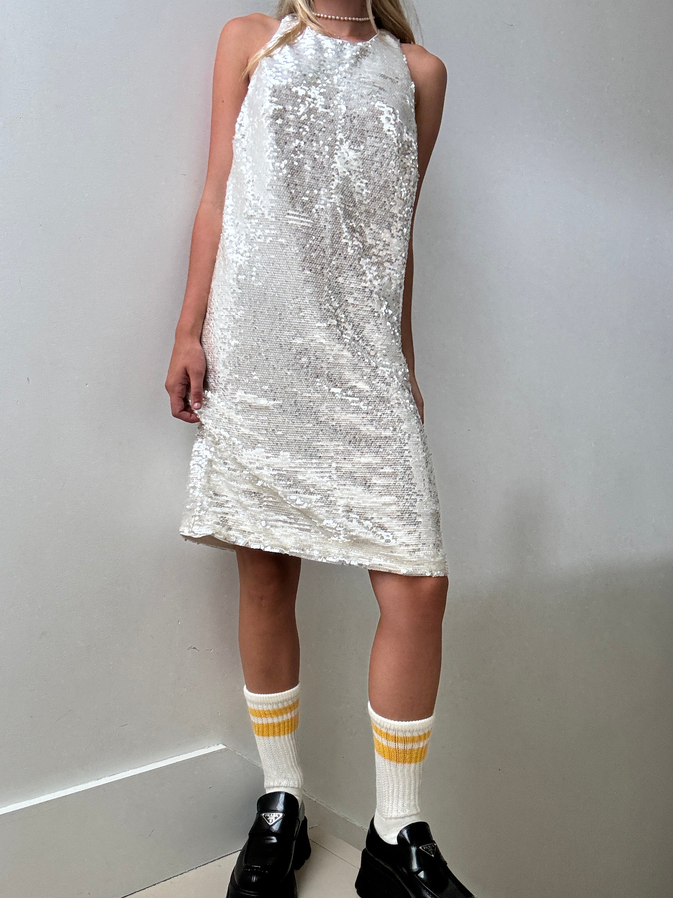 Ganni Racer Back Sequin Dress | Dresses