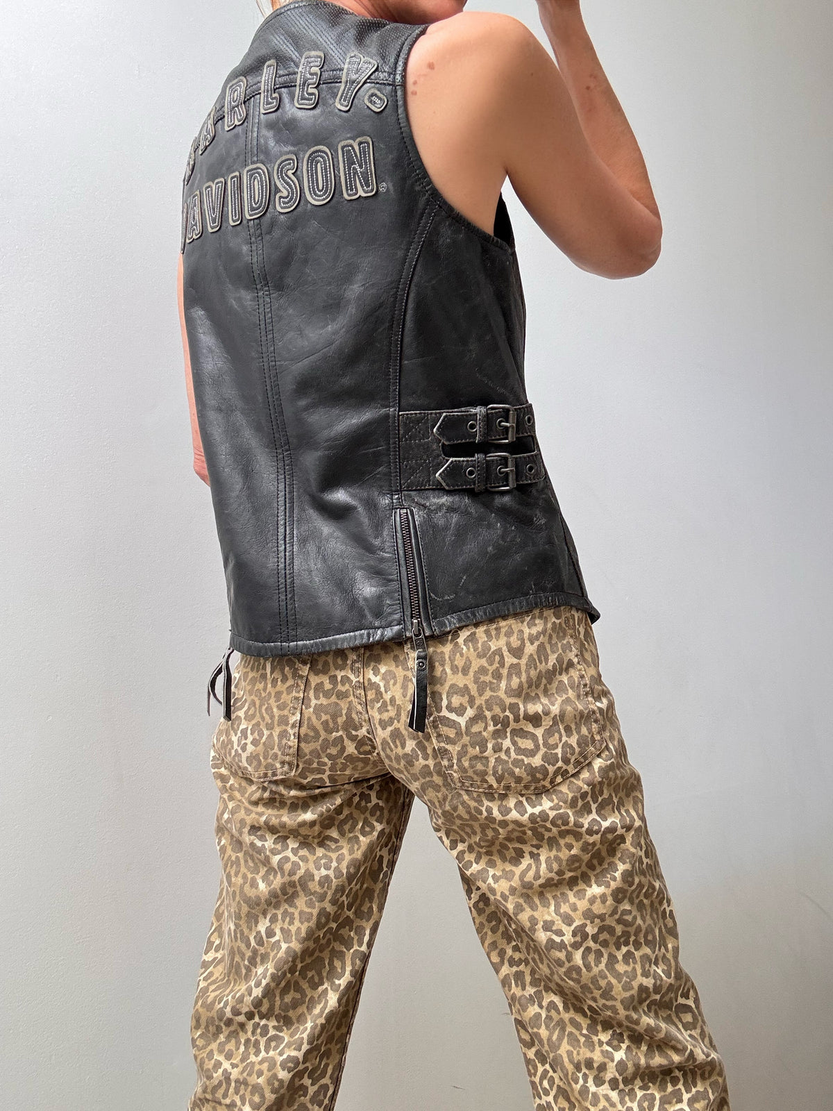 Harley Davidson Harley Davidson Dust Rider Leather Vest