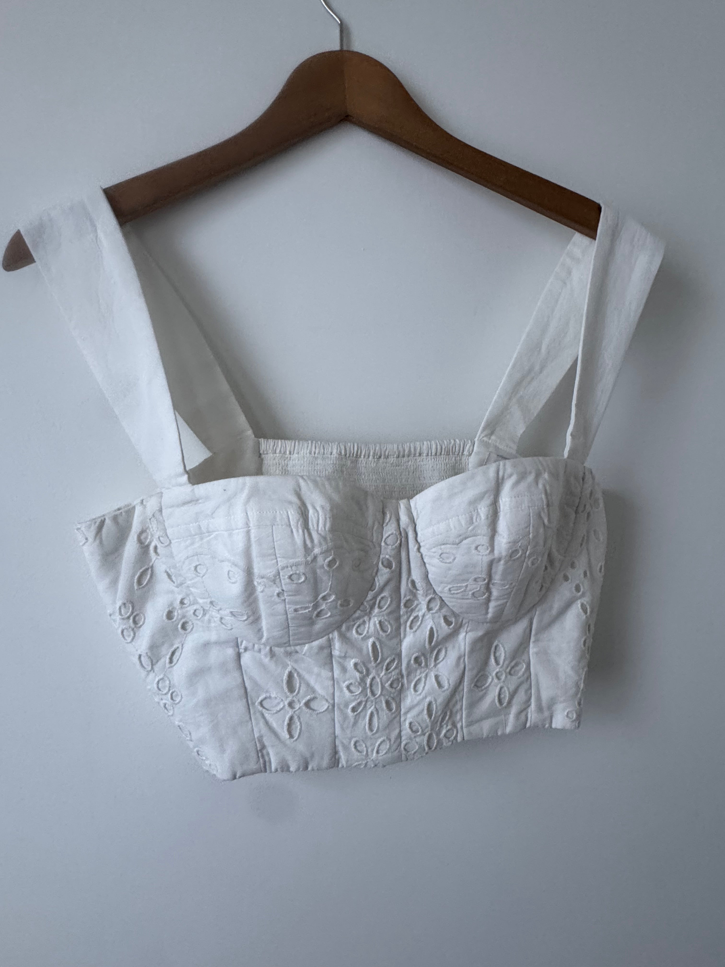 Broderie Anglaise Bralet Top | Tops