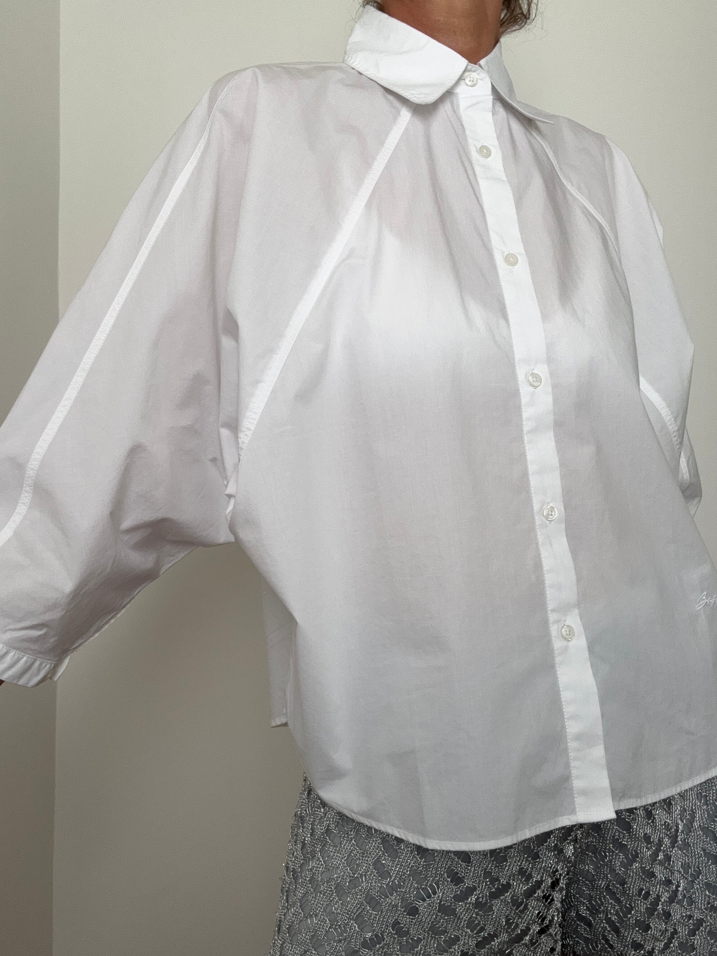 Hugo Boss Shirts Relaxed Fit Blouse White