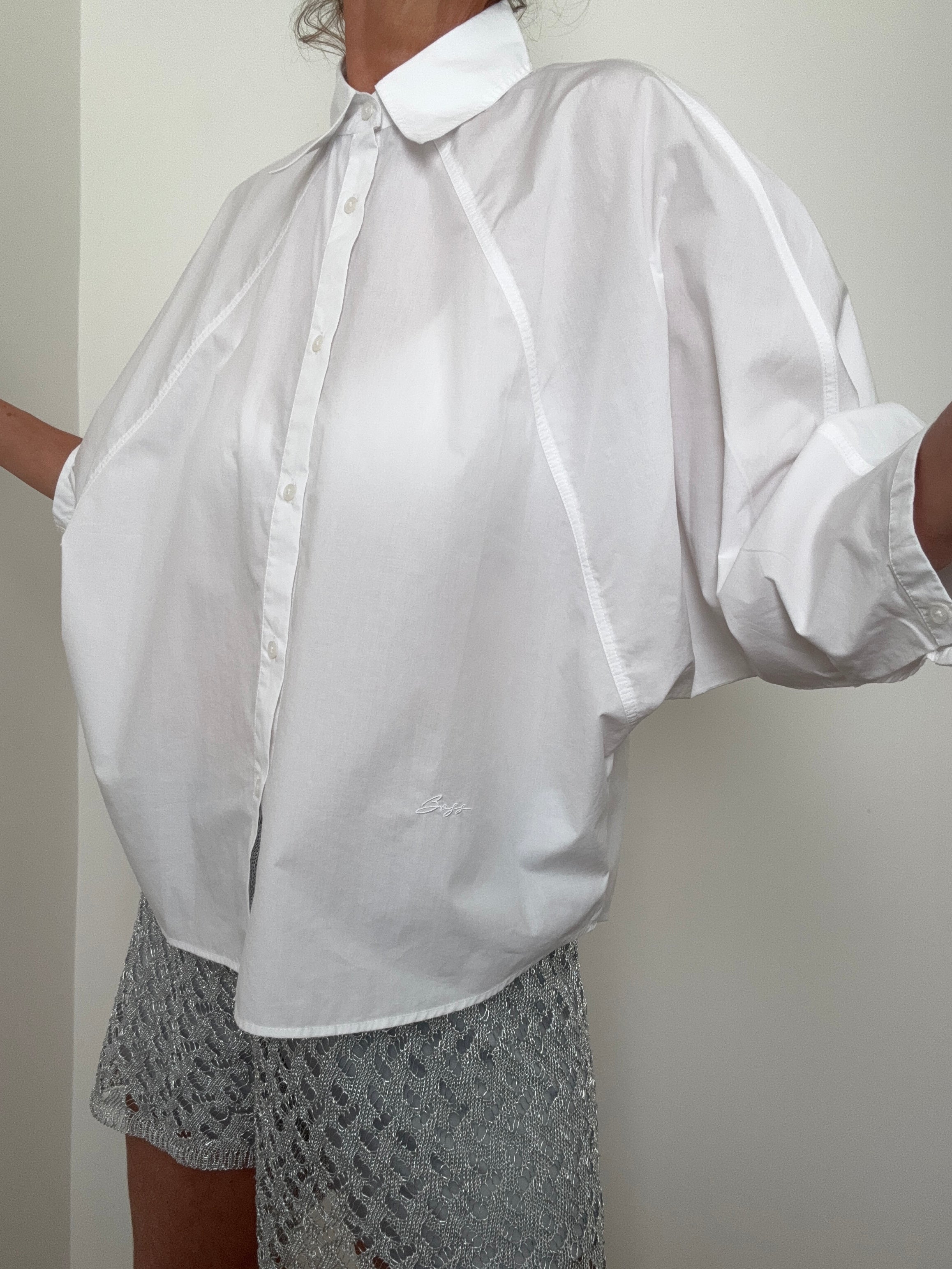 Hugo Boss Shirts Relaxed Fit Blouse White