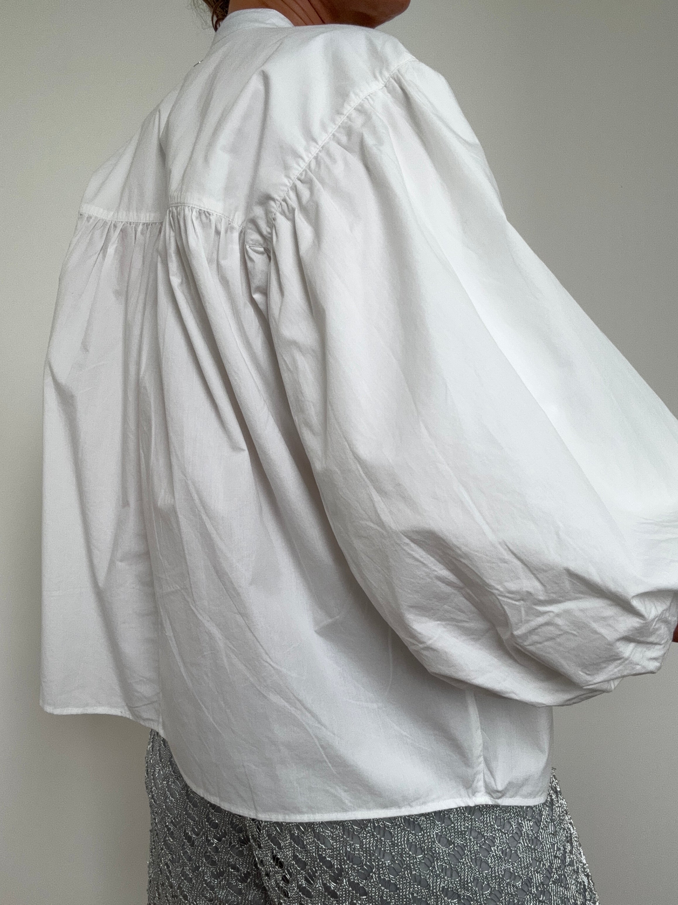 Bales Tie Front Cotton Shirt | Tops