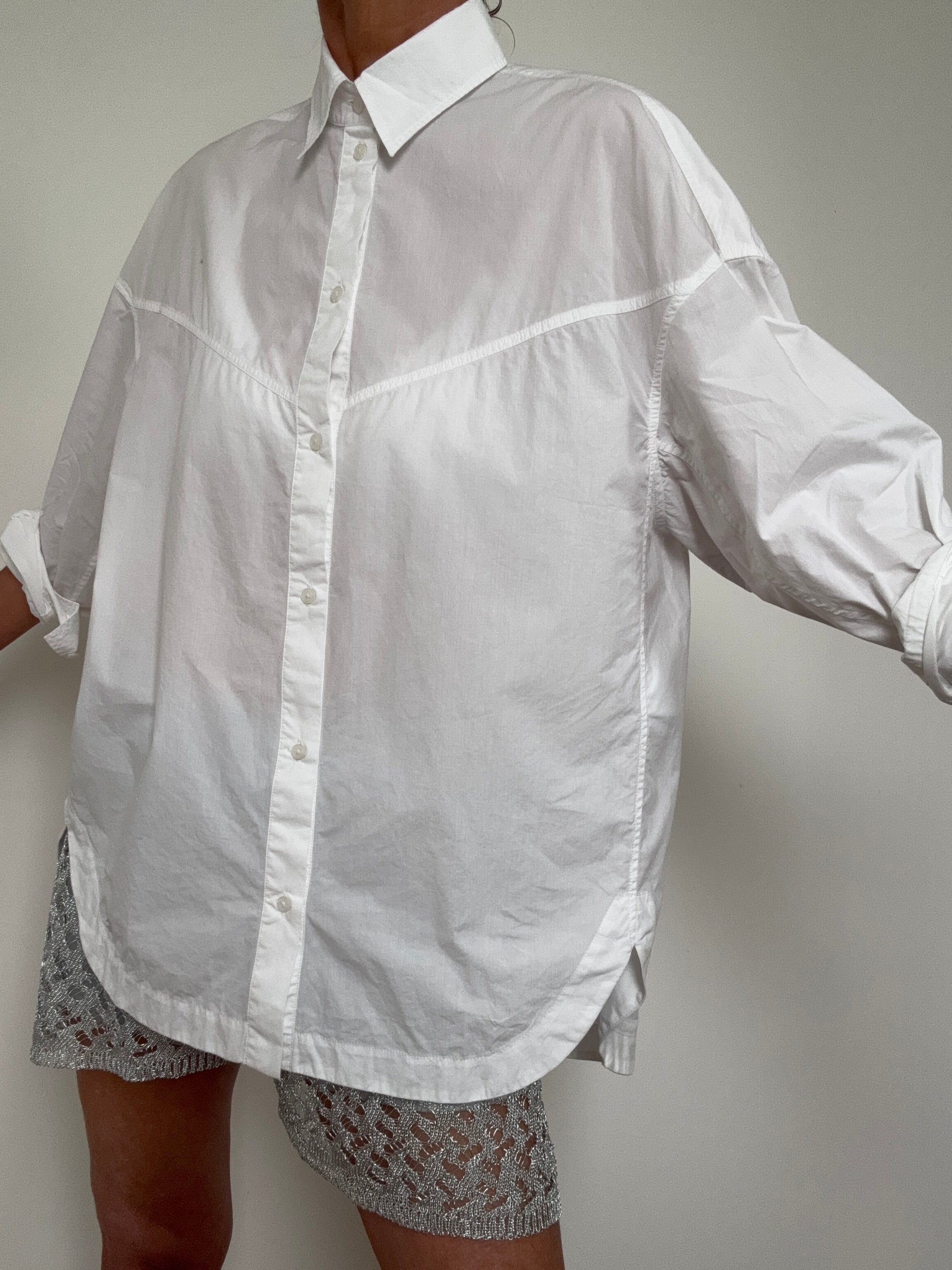 Oversize Fit Blouse White | Shirts