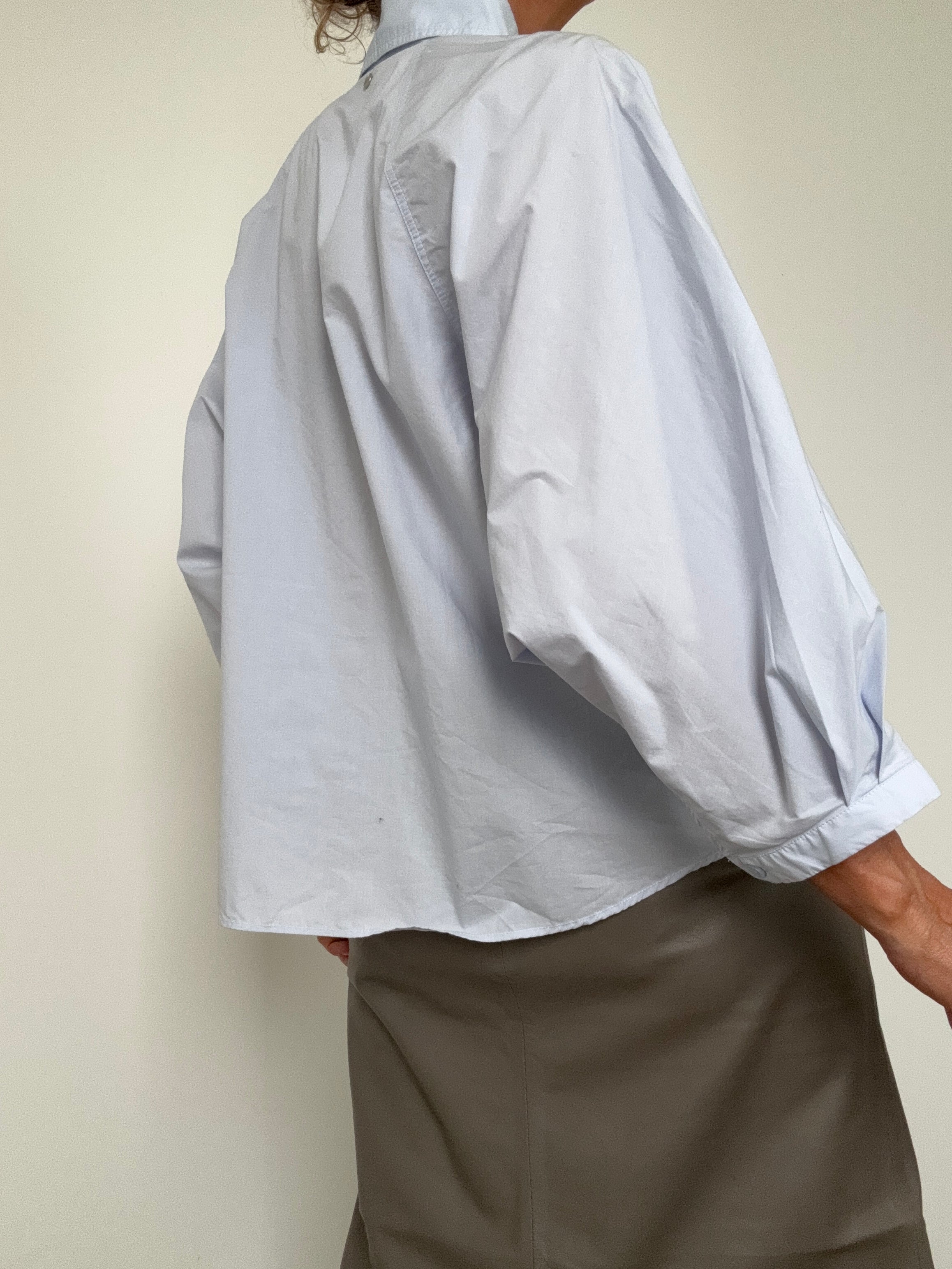 Relaxed Fit Blouse Blue | Tops