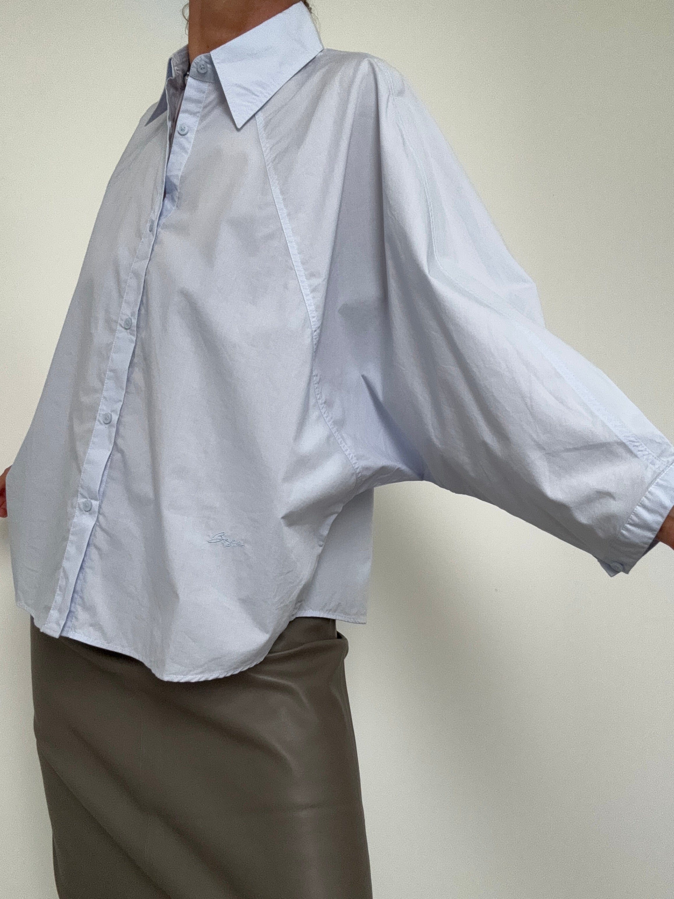 Relaxed Fit Blouse Blue | Tops