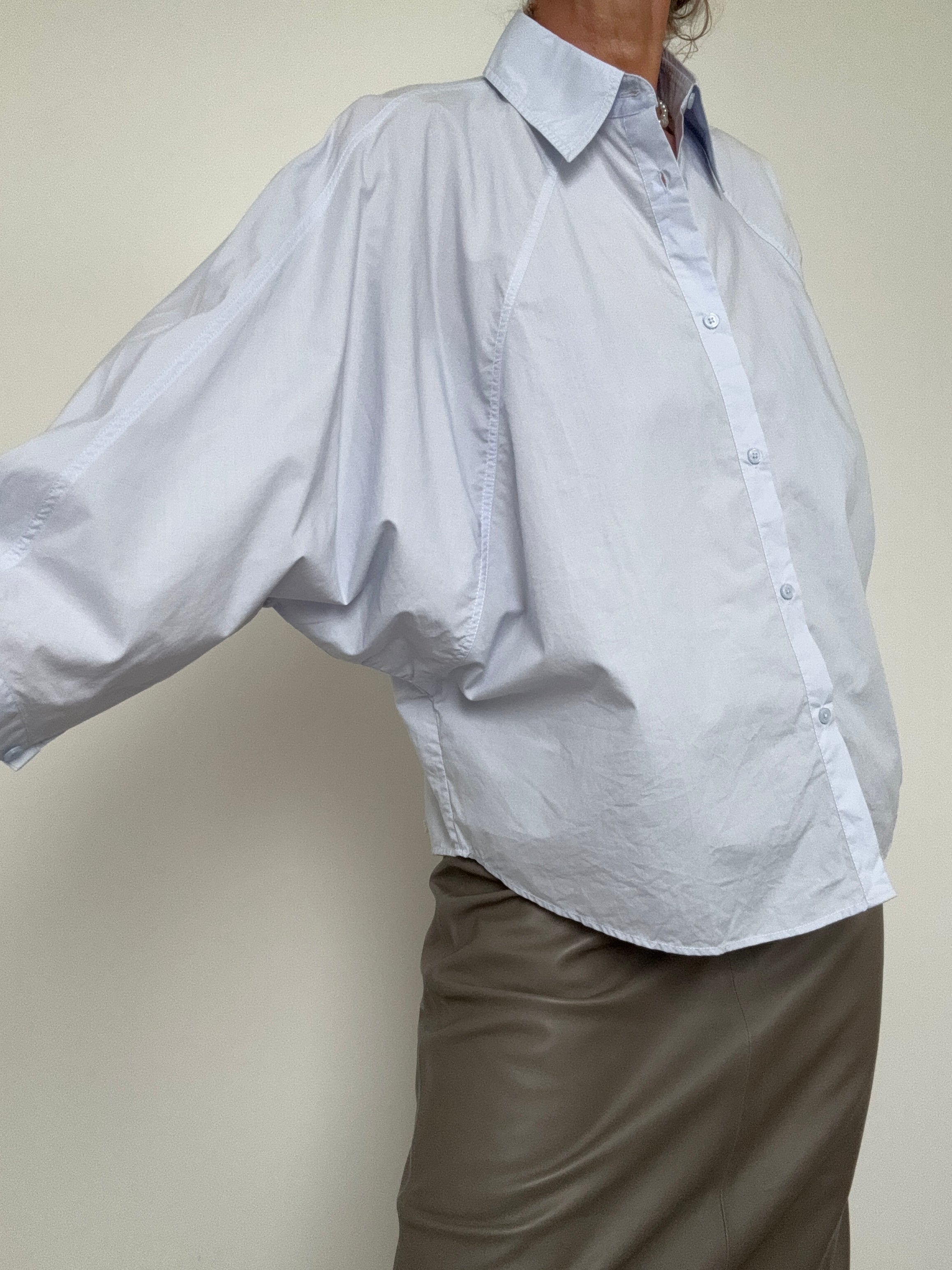 Relaxed Fit Blouse Blue | Tops