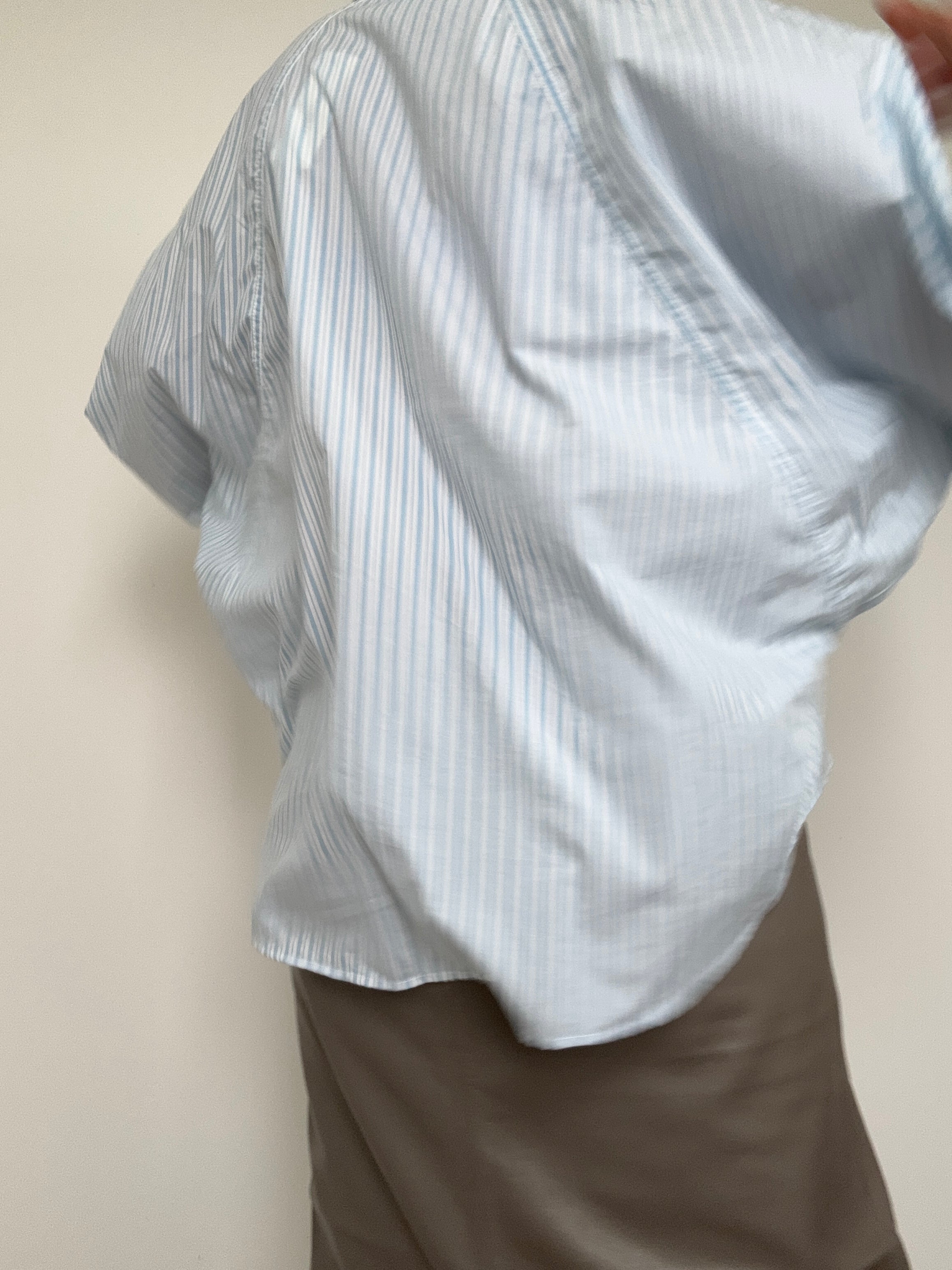 Relaxed Fit Blouse Blue Stripe | Tops