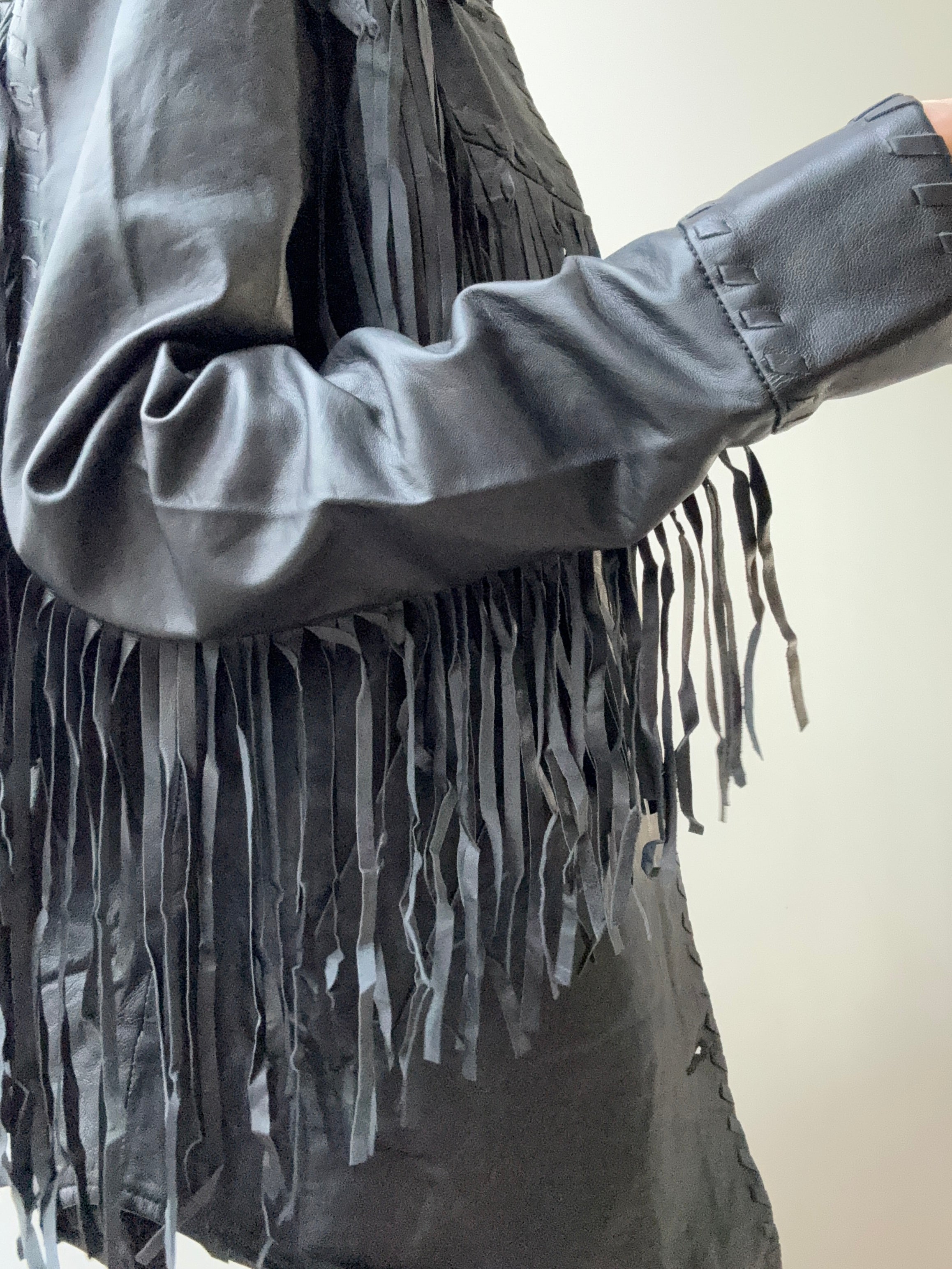Idyllwind Amburn Leather Fringe Shacket | Jackets