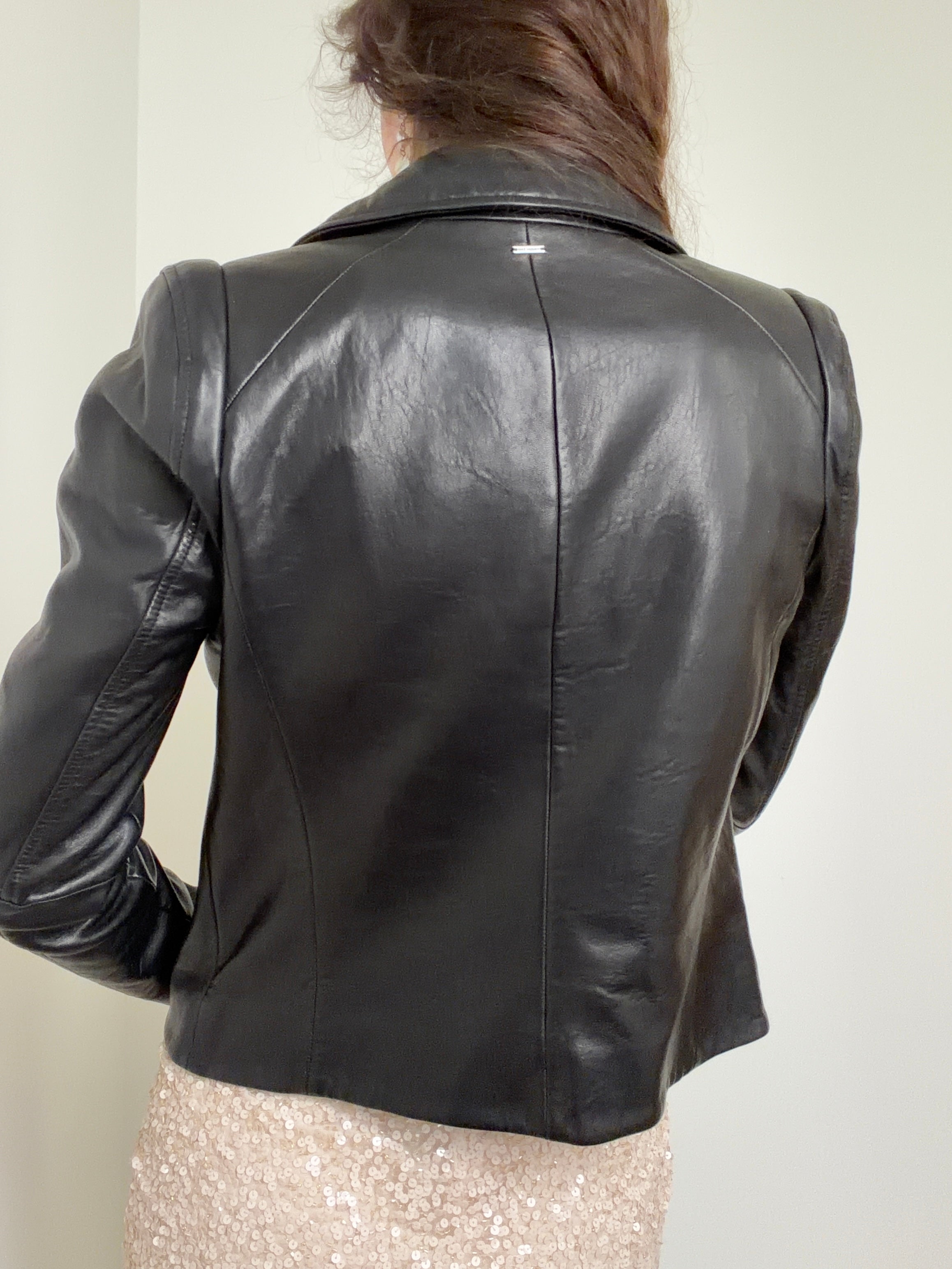 Leather Black Classic Biker Jacket | Jackets