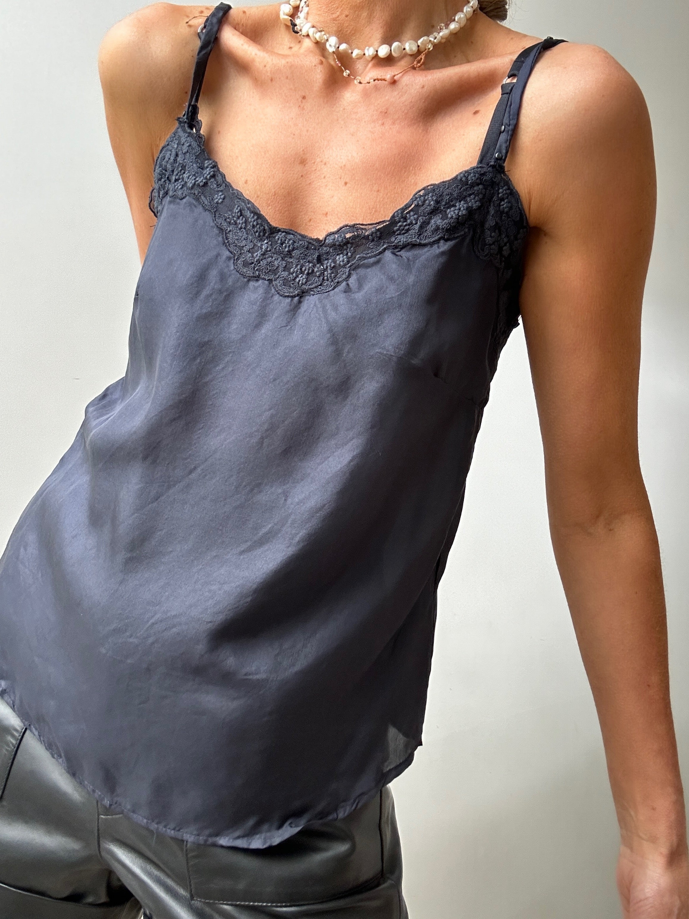 IKKS Singlets IKKS Silk Cami Navy