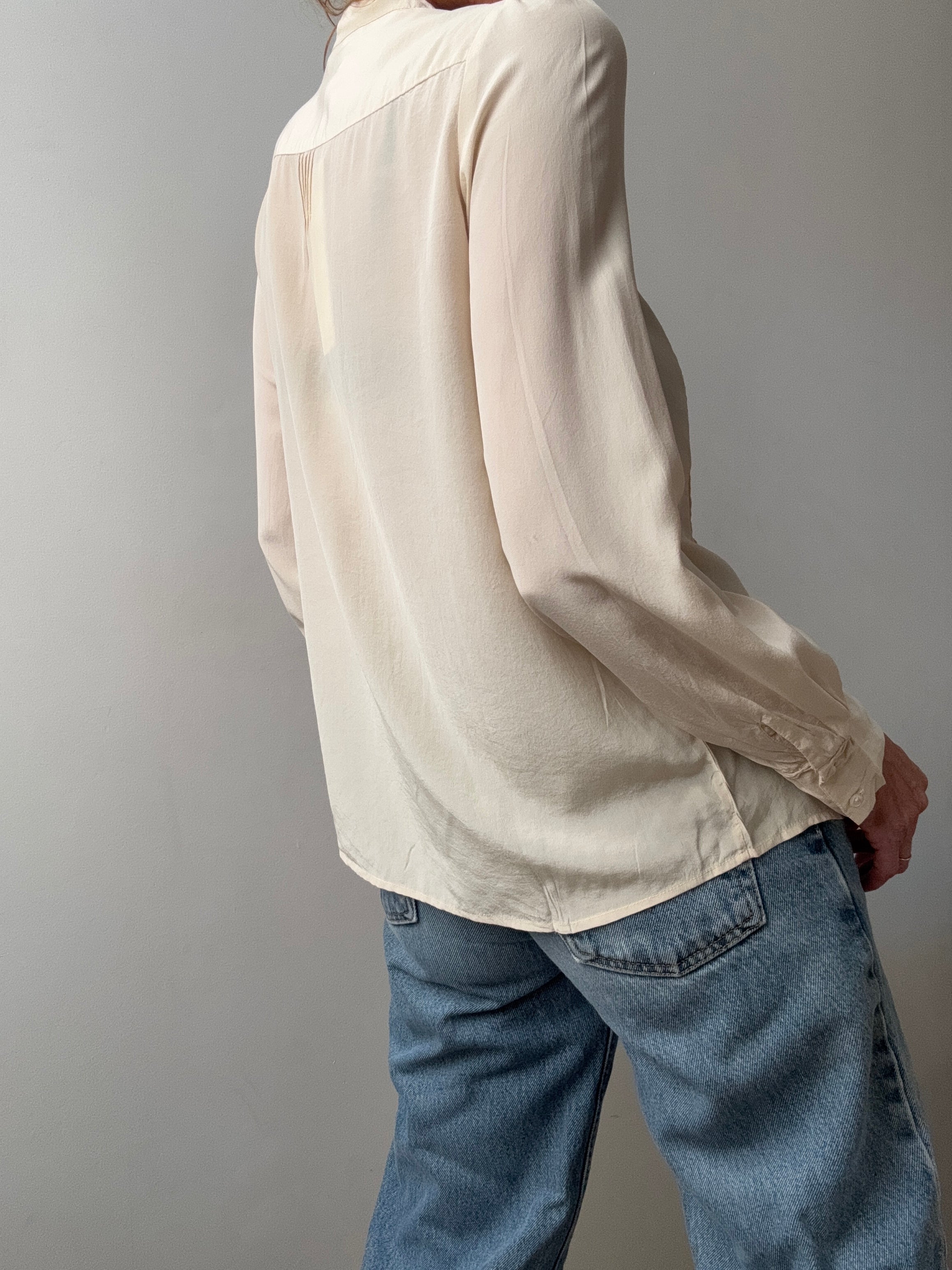 Isabel Marant Pleat Shirt Cream | Shirts