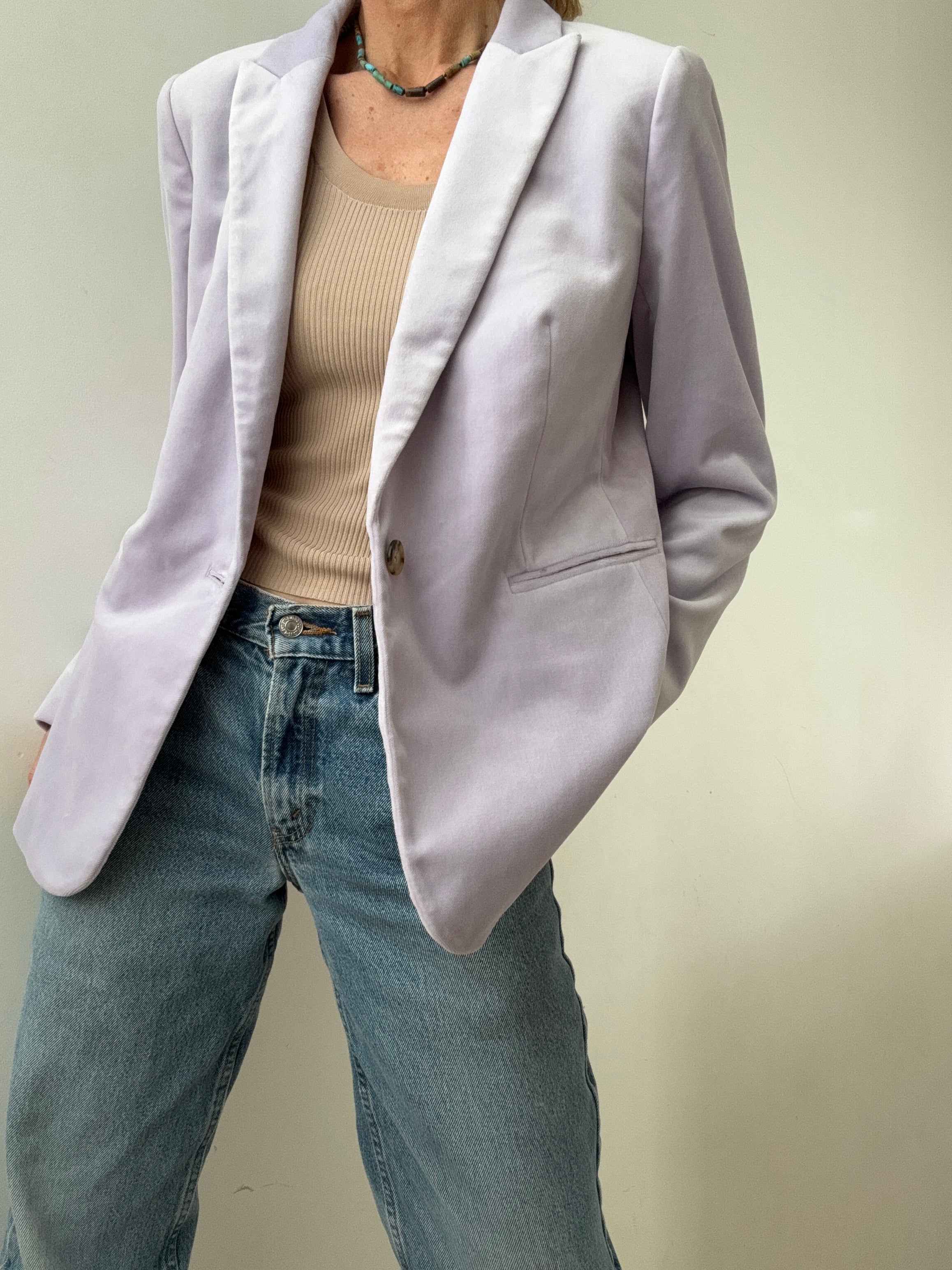 J Crew Jackets J Crew Velvet Blazer Lilac