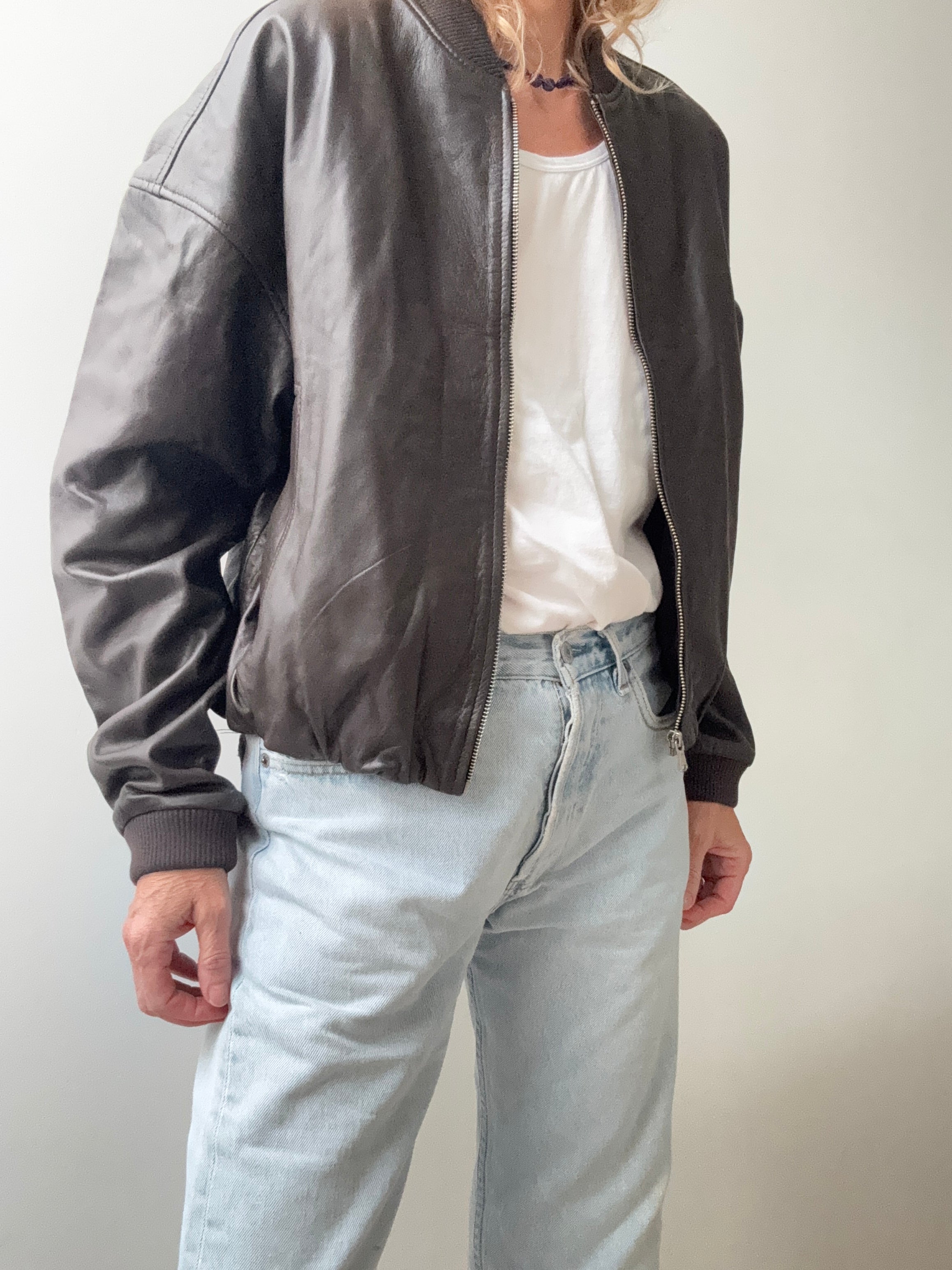 Jake*s Chocolate Leather Bomber Jacket | Jackets