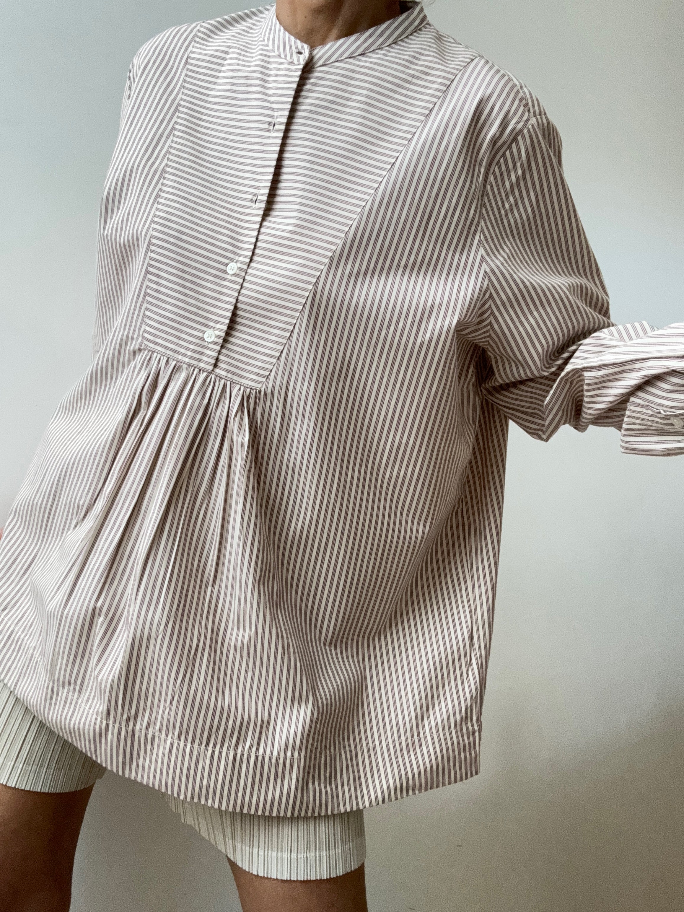 Jodhpur Burgandy Striped Shirt | Shirts