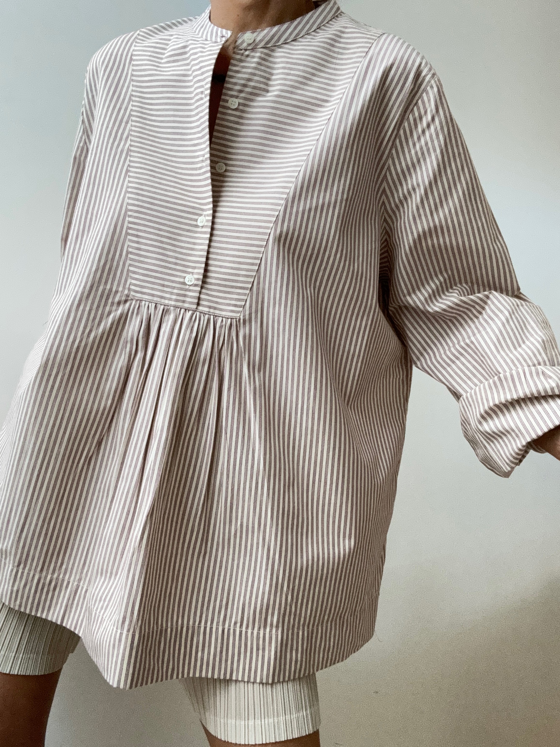 Jodhpur Burgandy Striped Shirt | Shirts