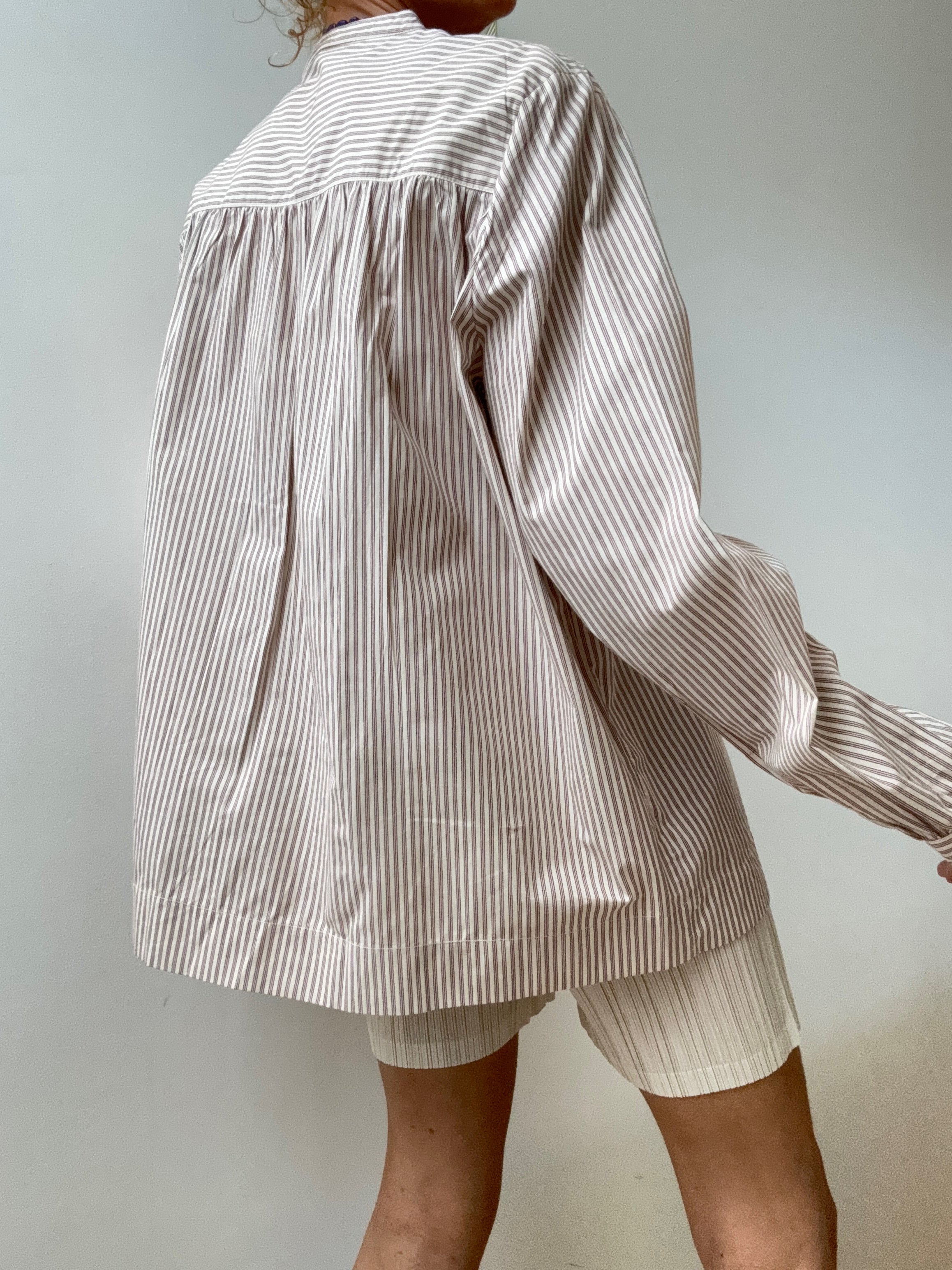 Jodhpur Burgandy Striped Shirt | Shirts