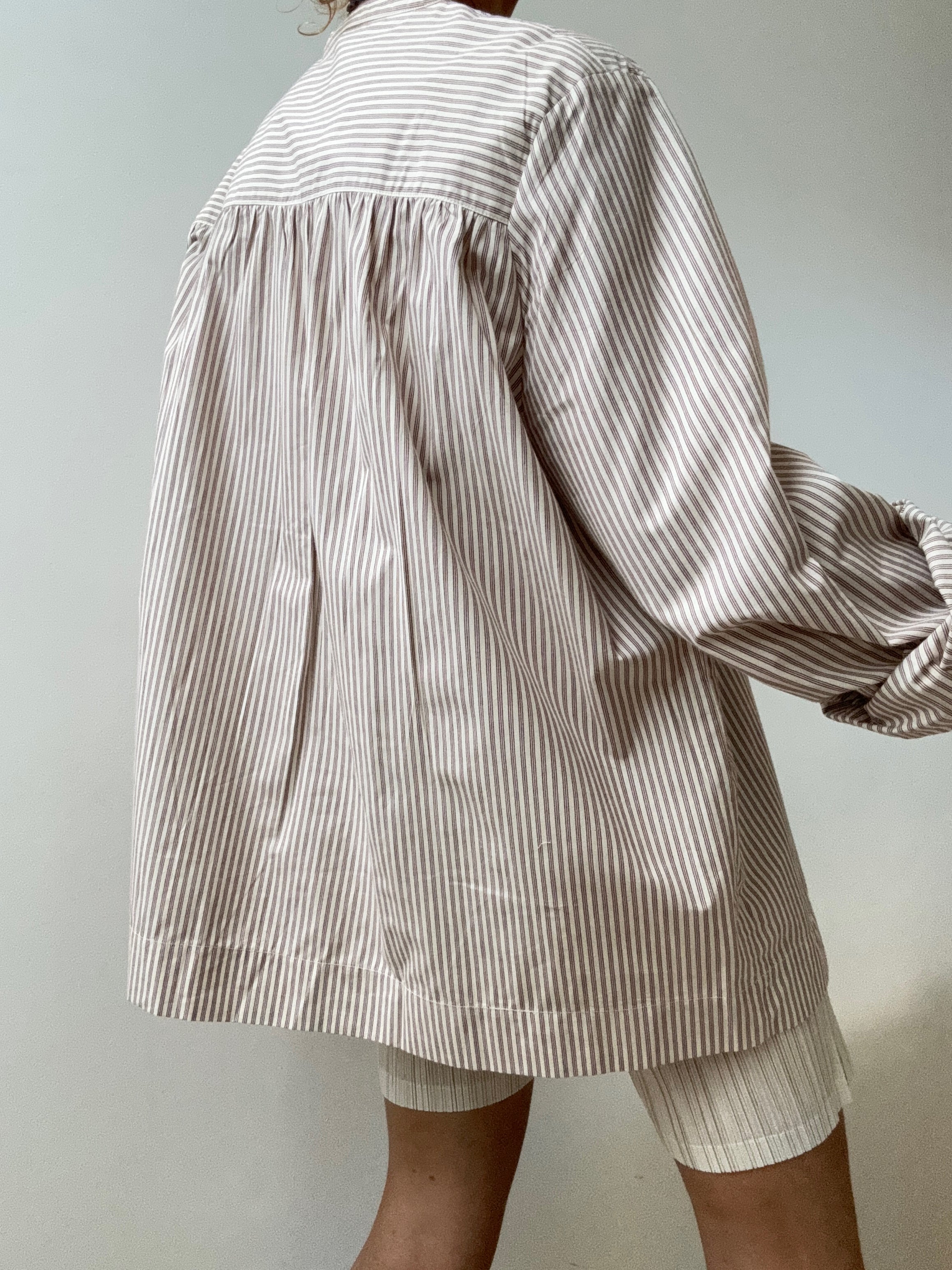 Jodhpur Burgandy Striped Shirt | Shirts