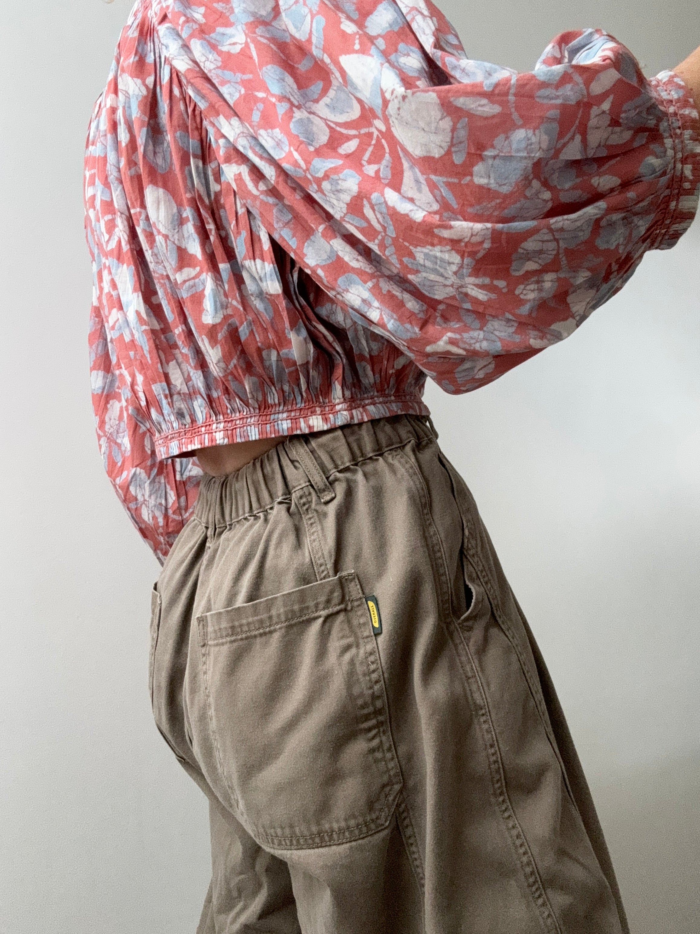 Joie Cropped Please Blouse Terracotta | Tops