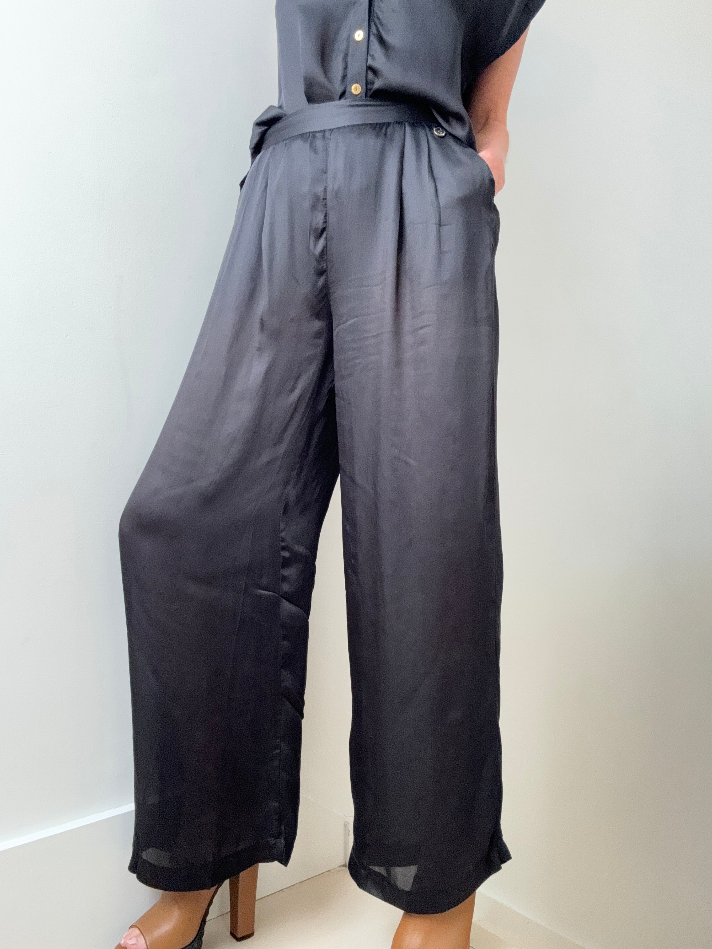 Wide Leg Pants Black | Pants