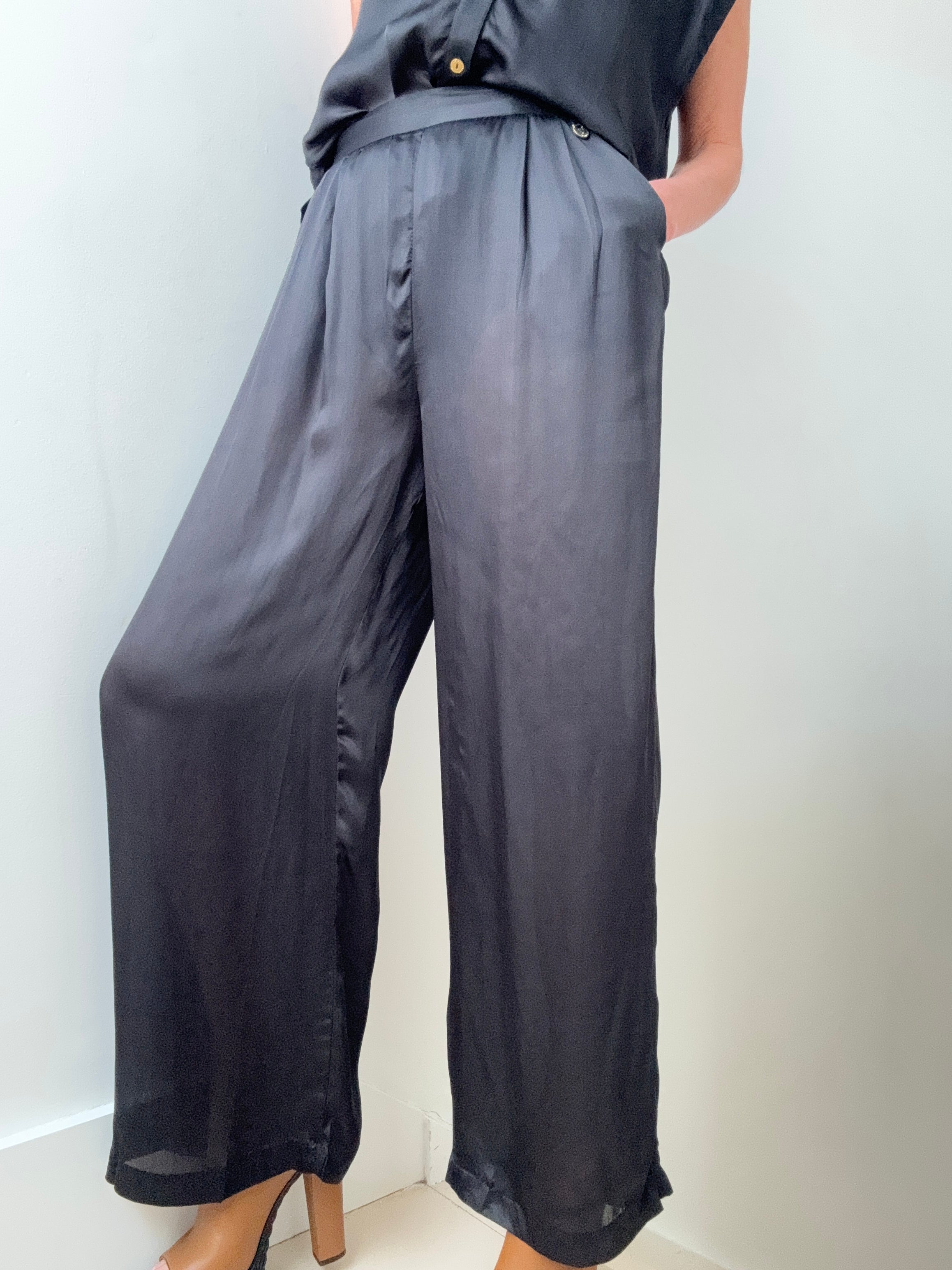 Wide Leg Pants Black | Pants
