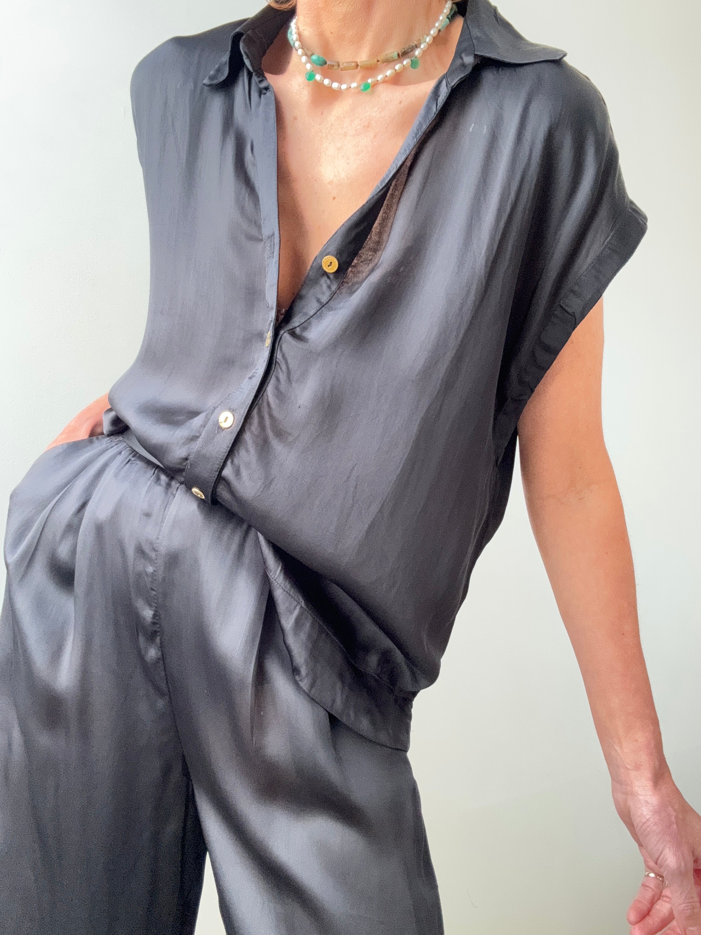 Wide Leg Pants Black | Pants