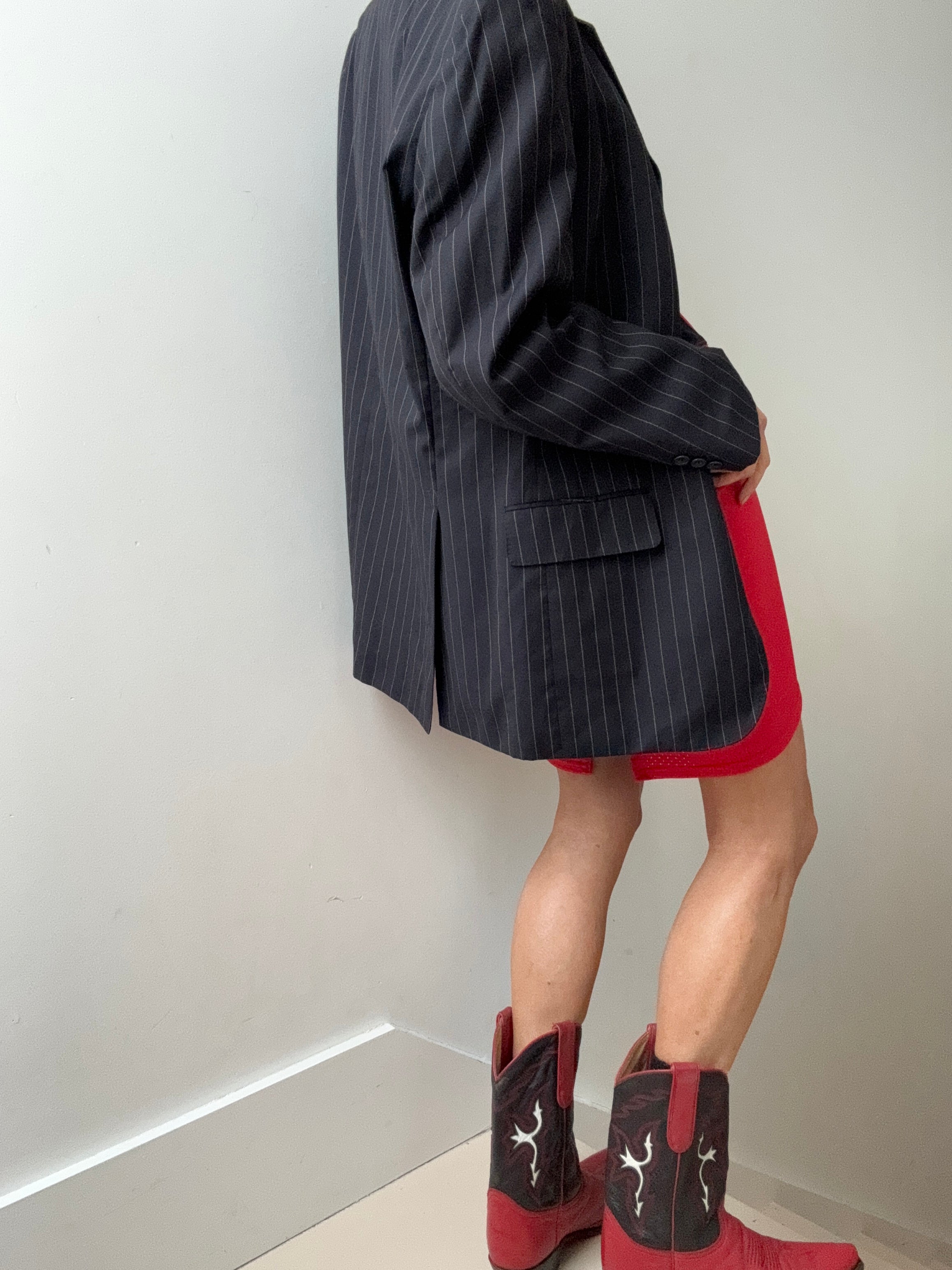 Luciano Soprani Jackets Extra Large Striped Workman Vintage Blazer
