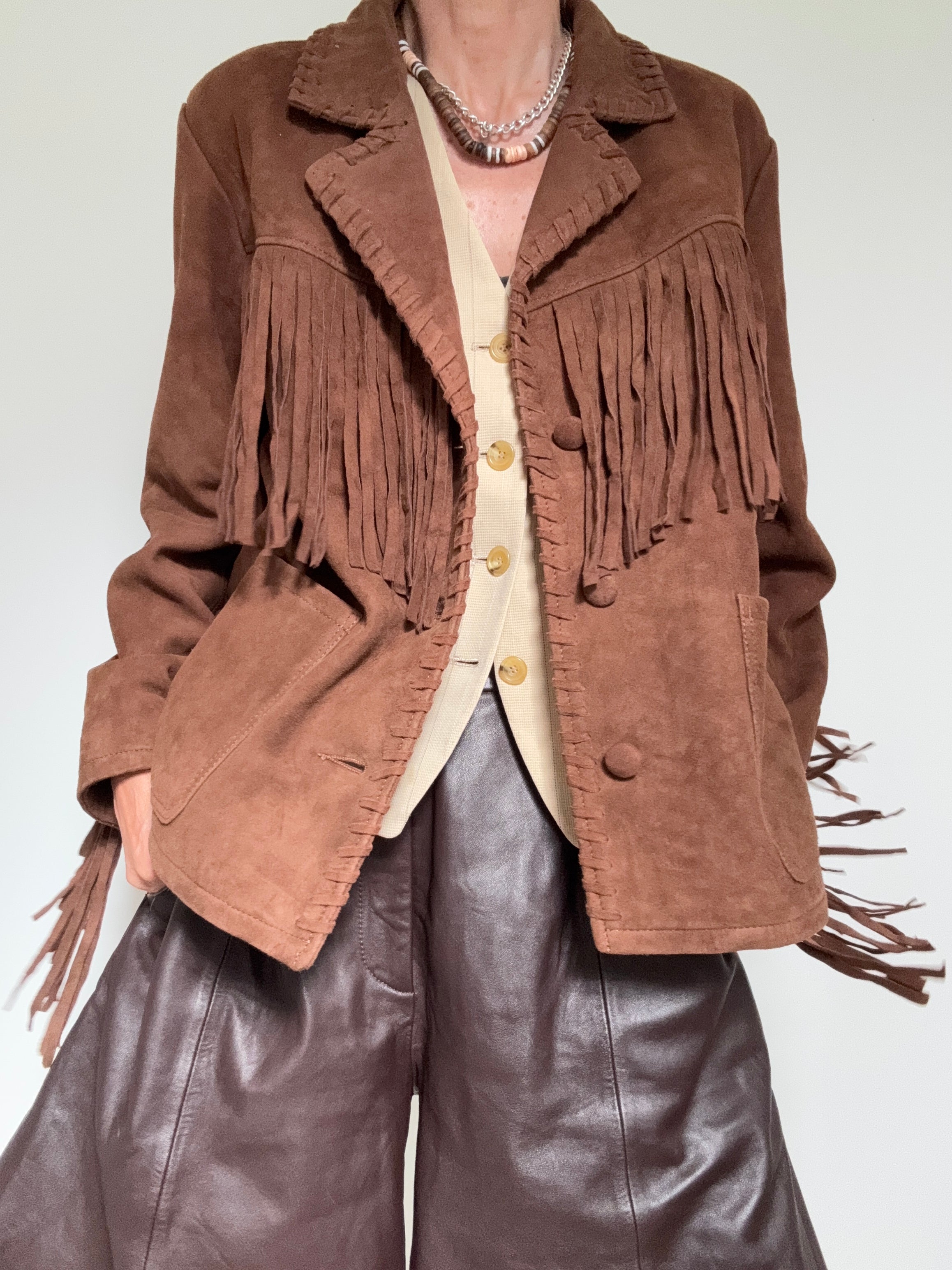Fringed Suede Jacket | Jackets