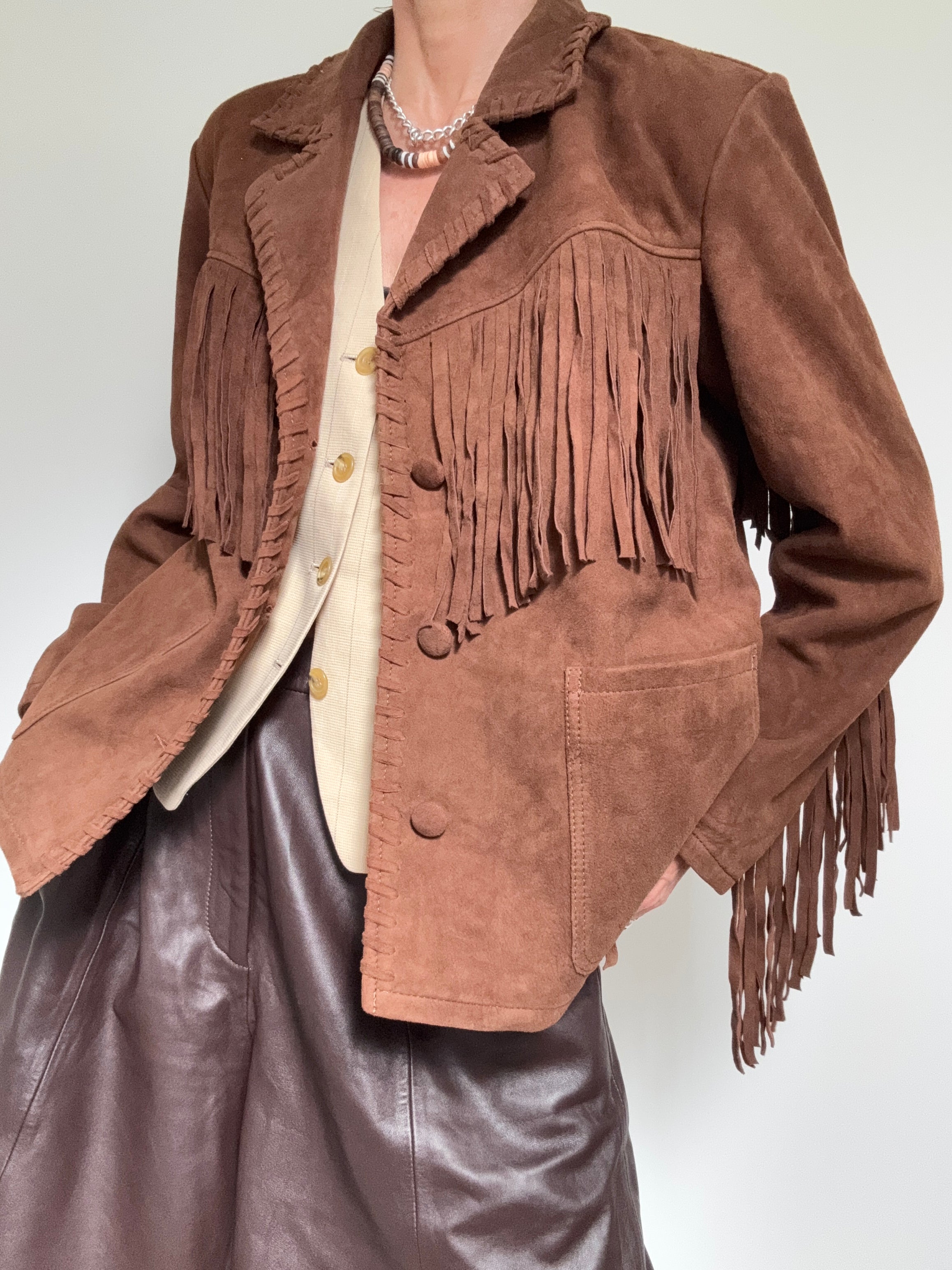 Fringed Suede Jacket | Jackets