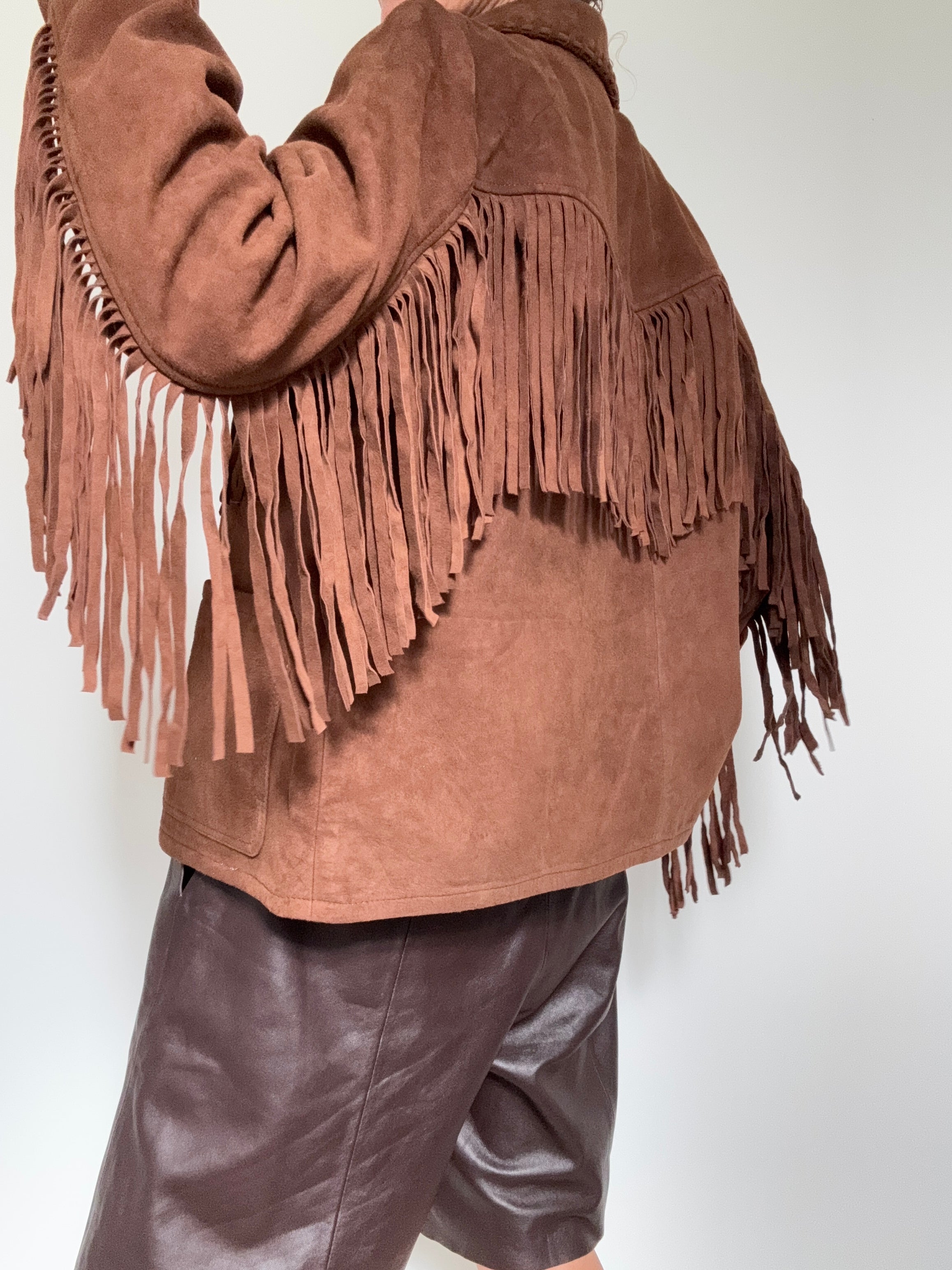 Lucky Brand Jackets Small-Medium Fringed Suede Jacket