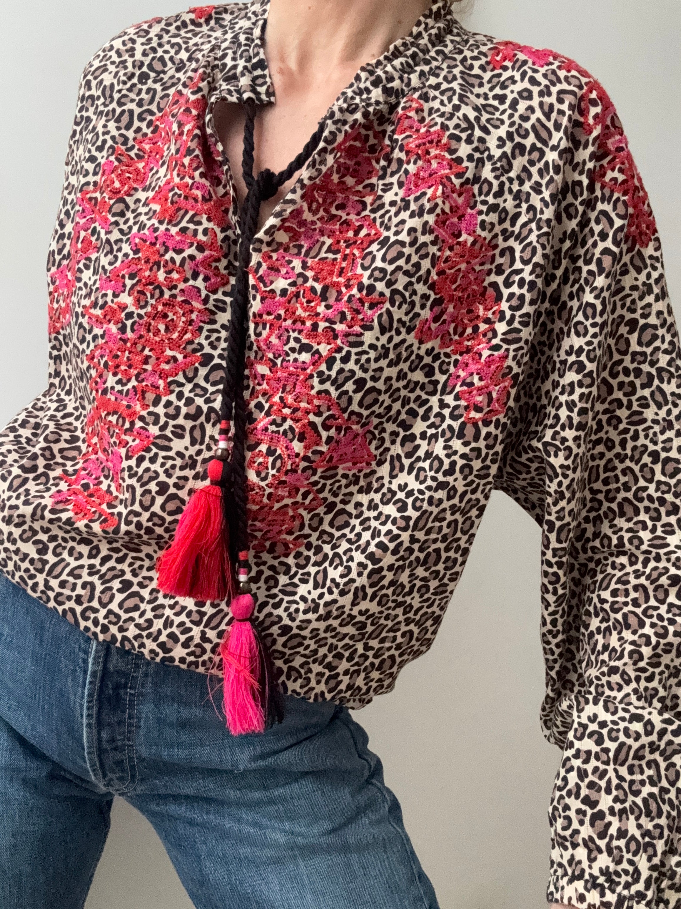 Marc Cain Animal Print Blouse | Tops