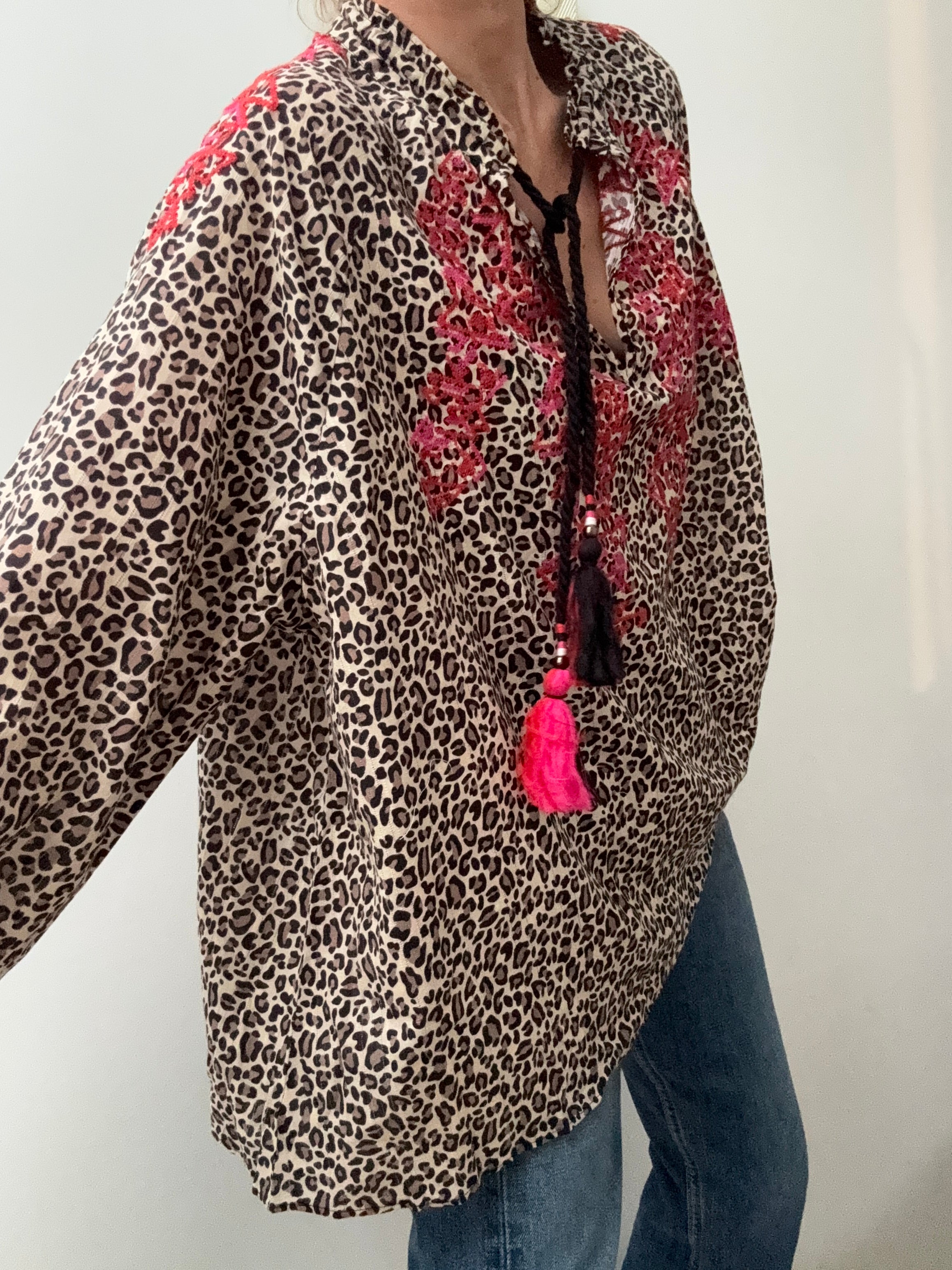 Marc Cain Animal Print Blouse | Tops