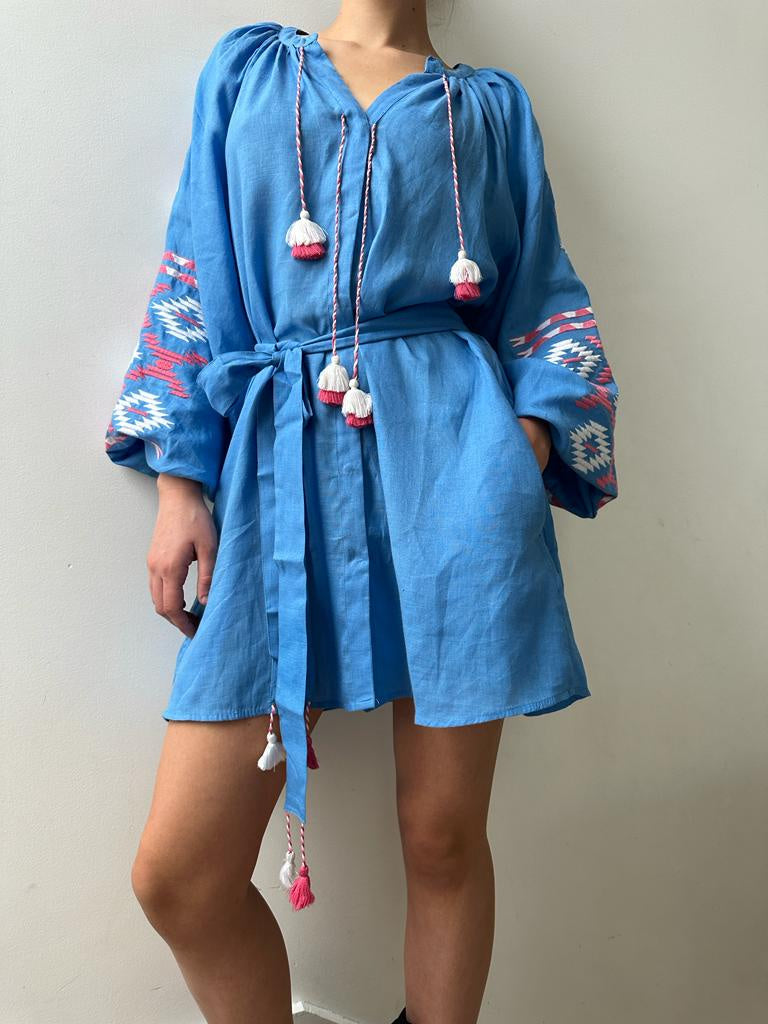 March 11 Dresses March 11 Short Dress Blue Pink