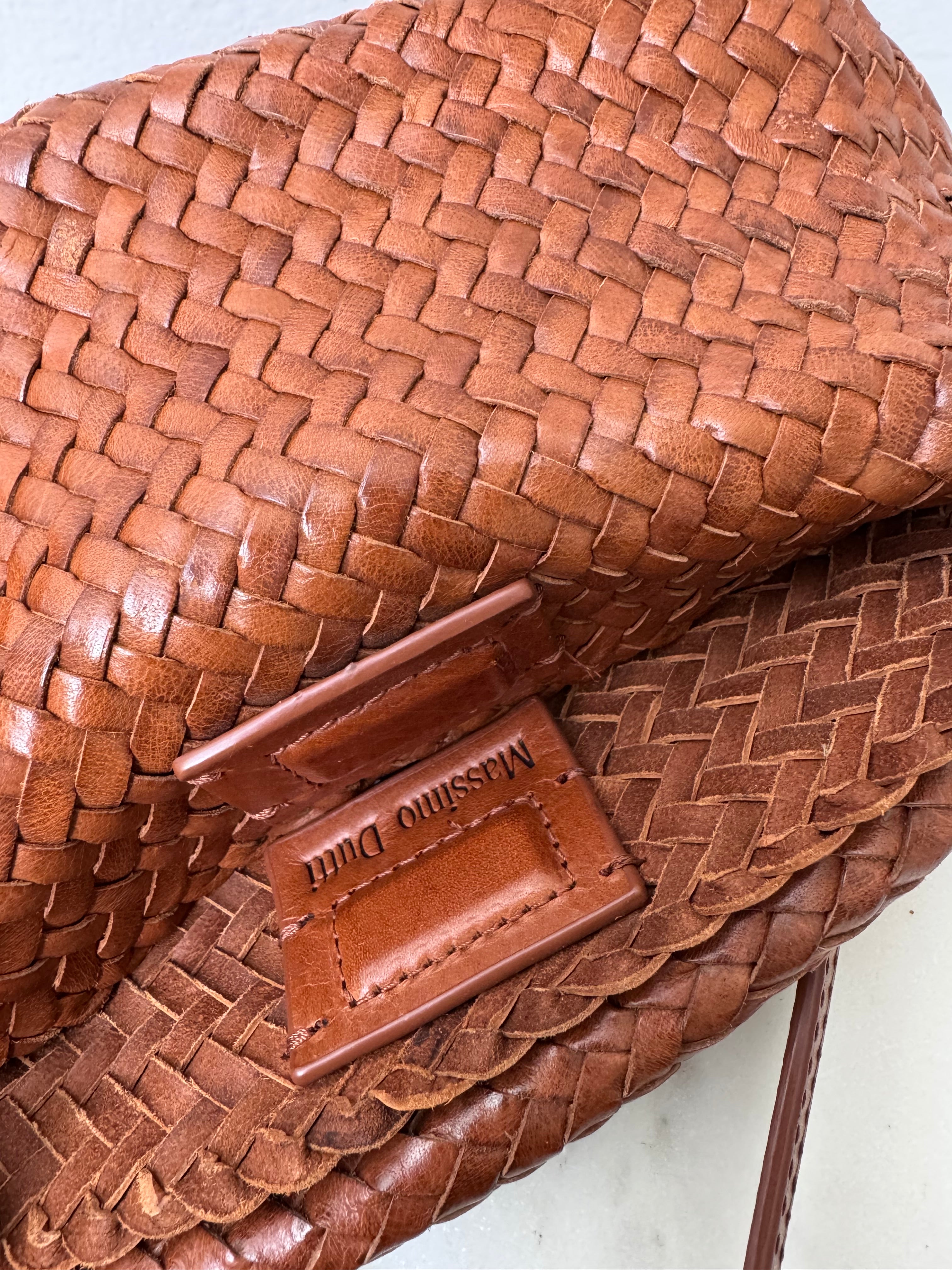 Woven Nappa Leather Bag Tan | Bags