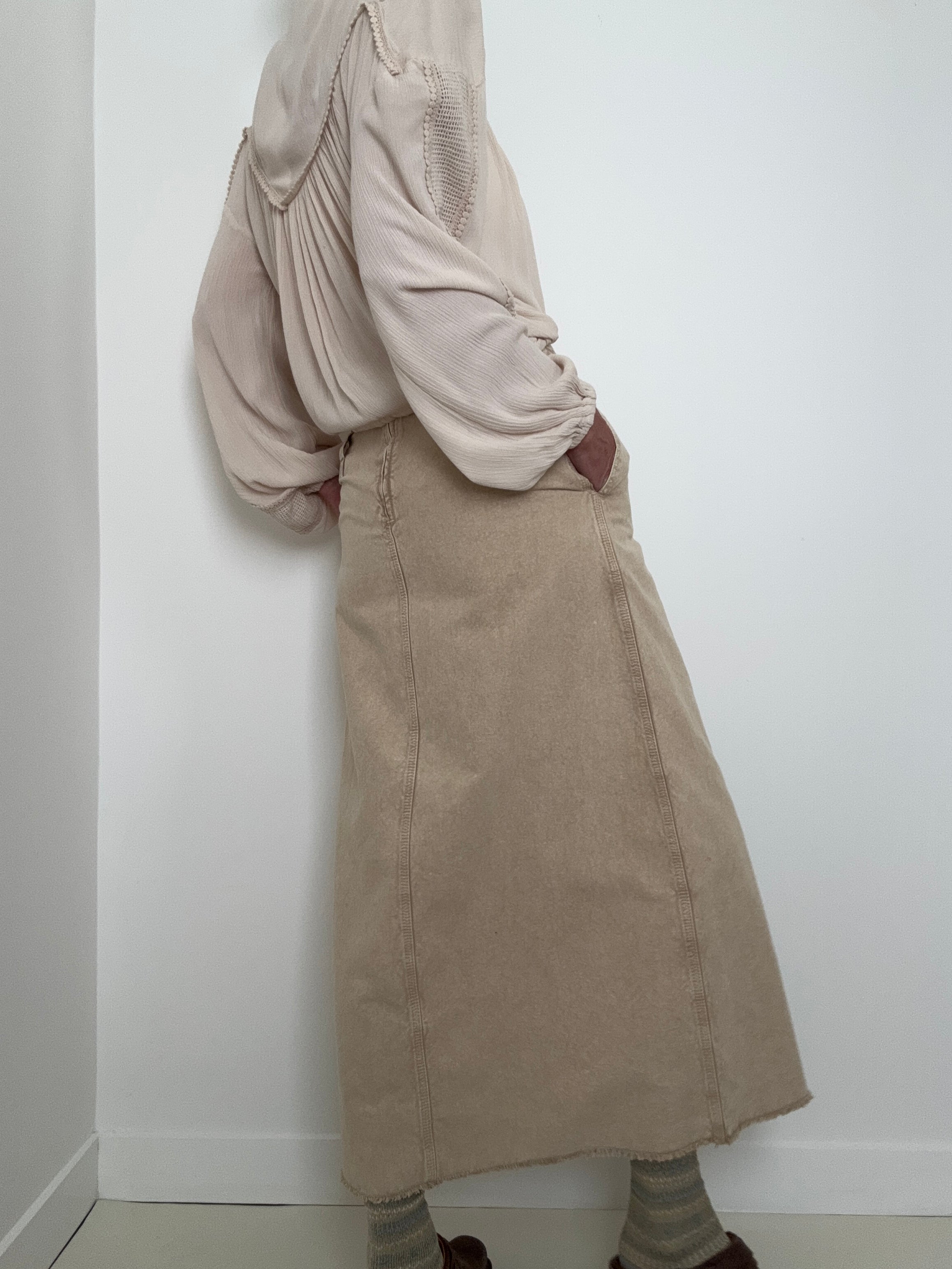 Estasi Maxi Skirt Beige | Skirts