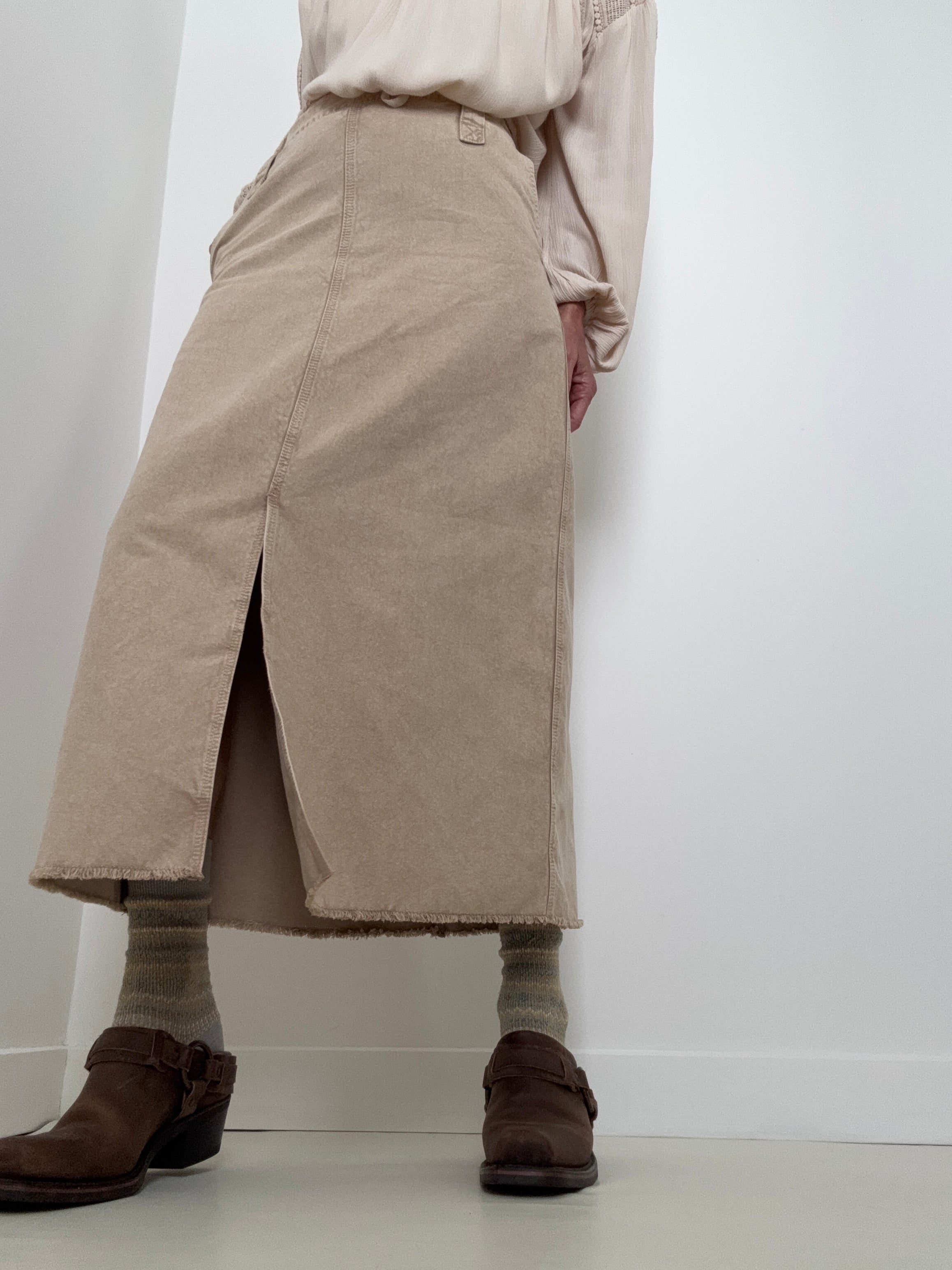 Estasi Maxi Skirt Beige | Skirts