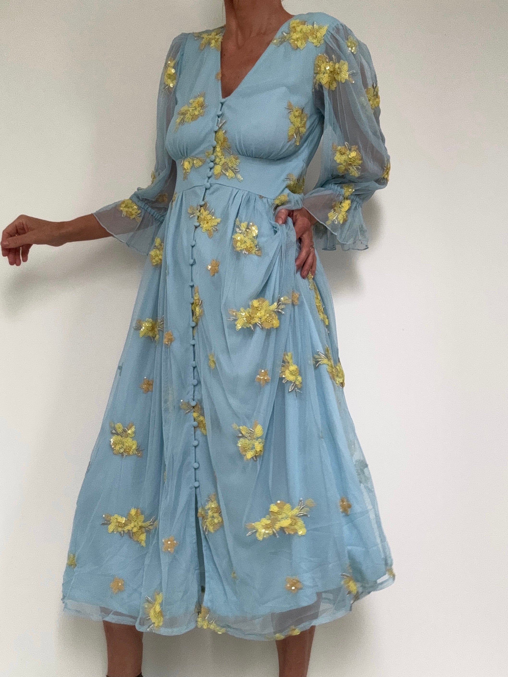 Monsoon Sky Tulle Spring Dress | Dresses