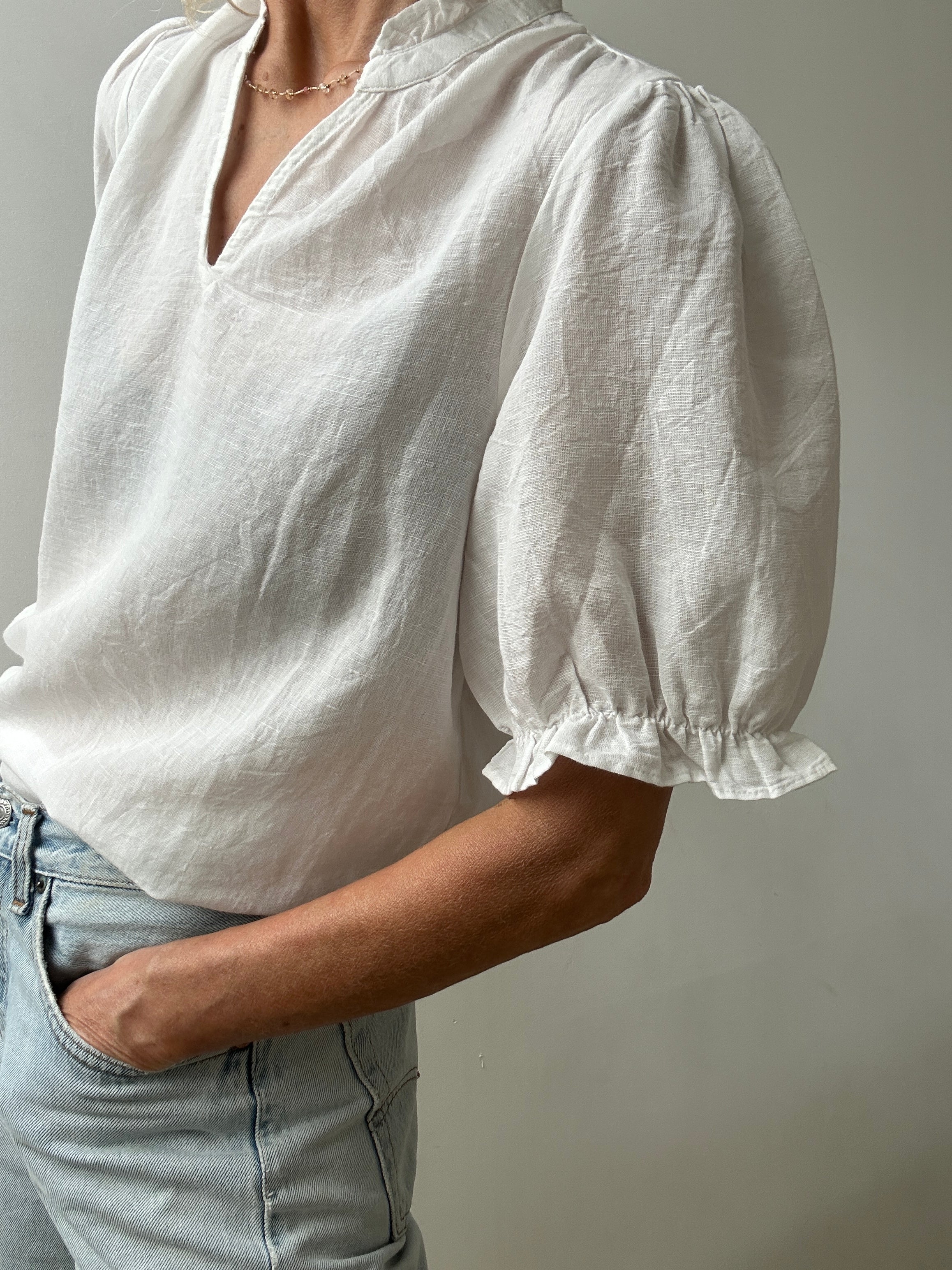 Odesa Linen Blouse White | Blouses