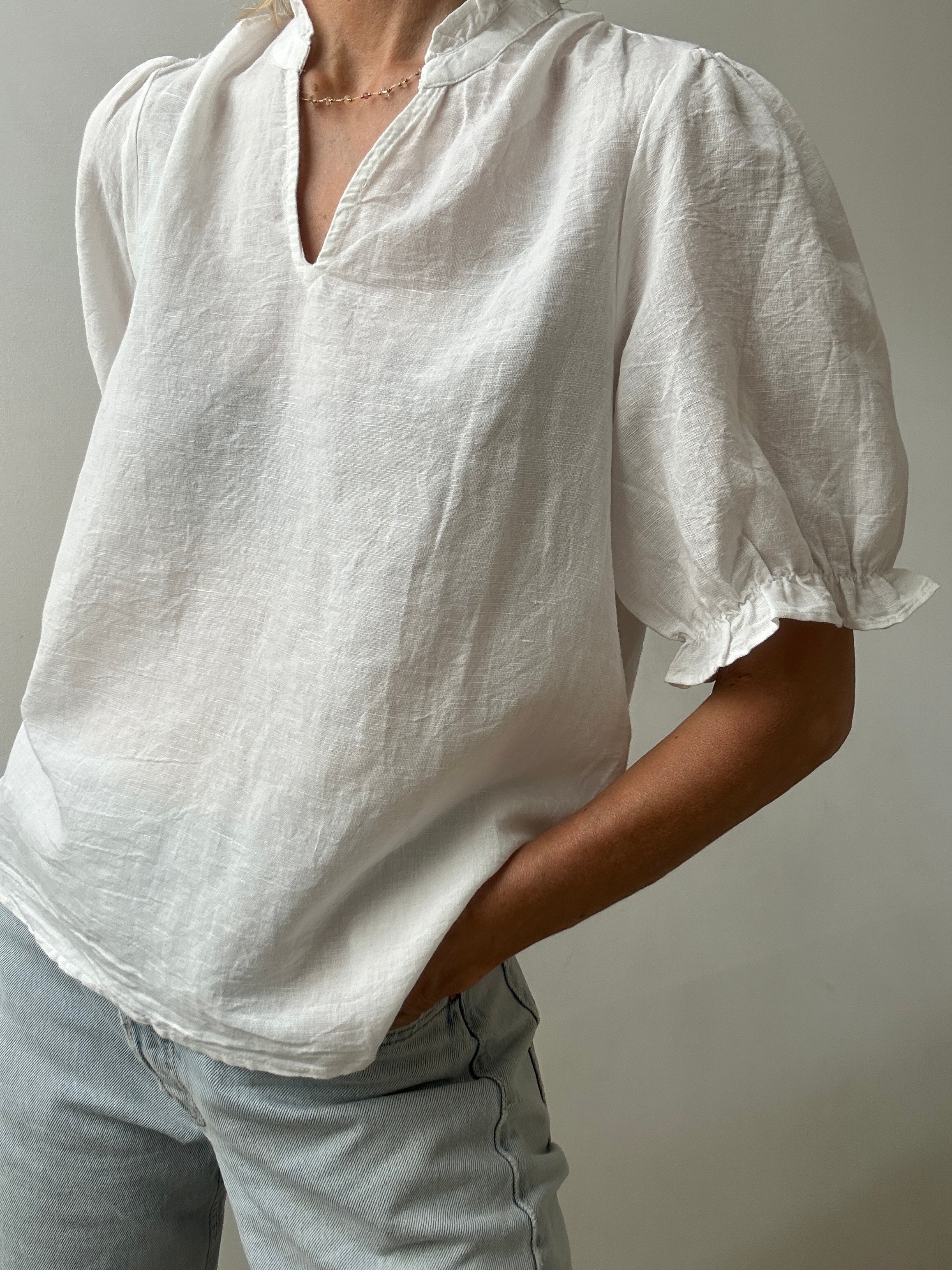 Odesa Linen Blouse White | Blouses