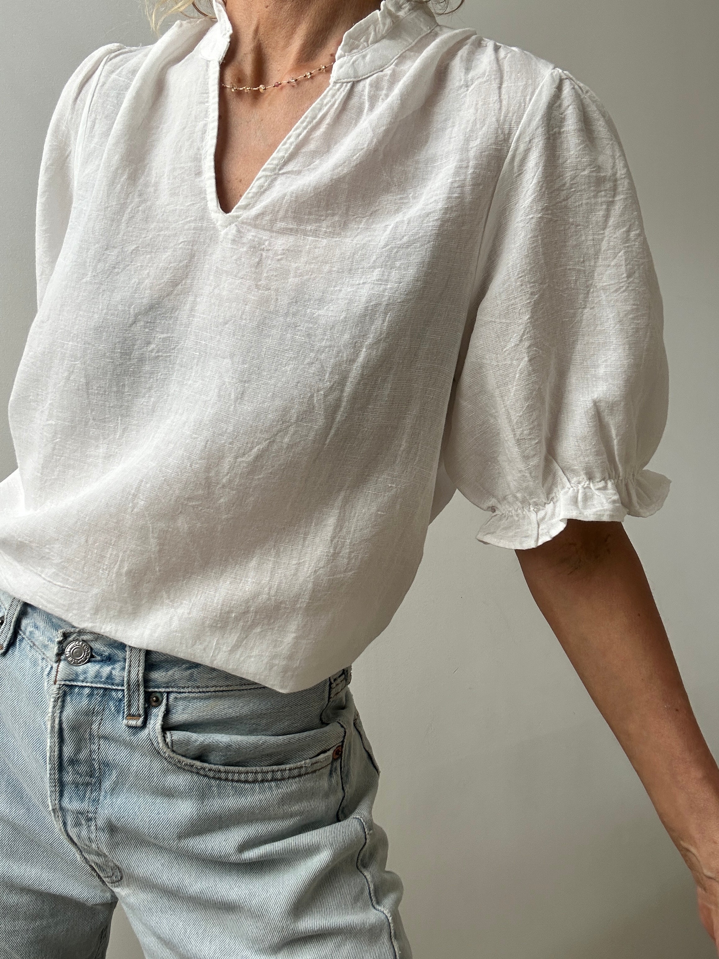Odesa Linen Blouse White | Blouses