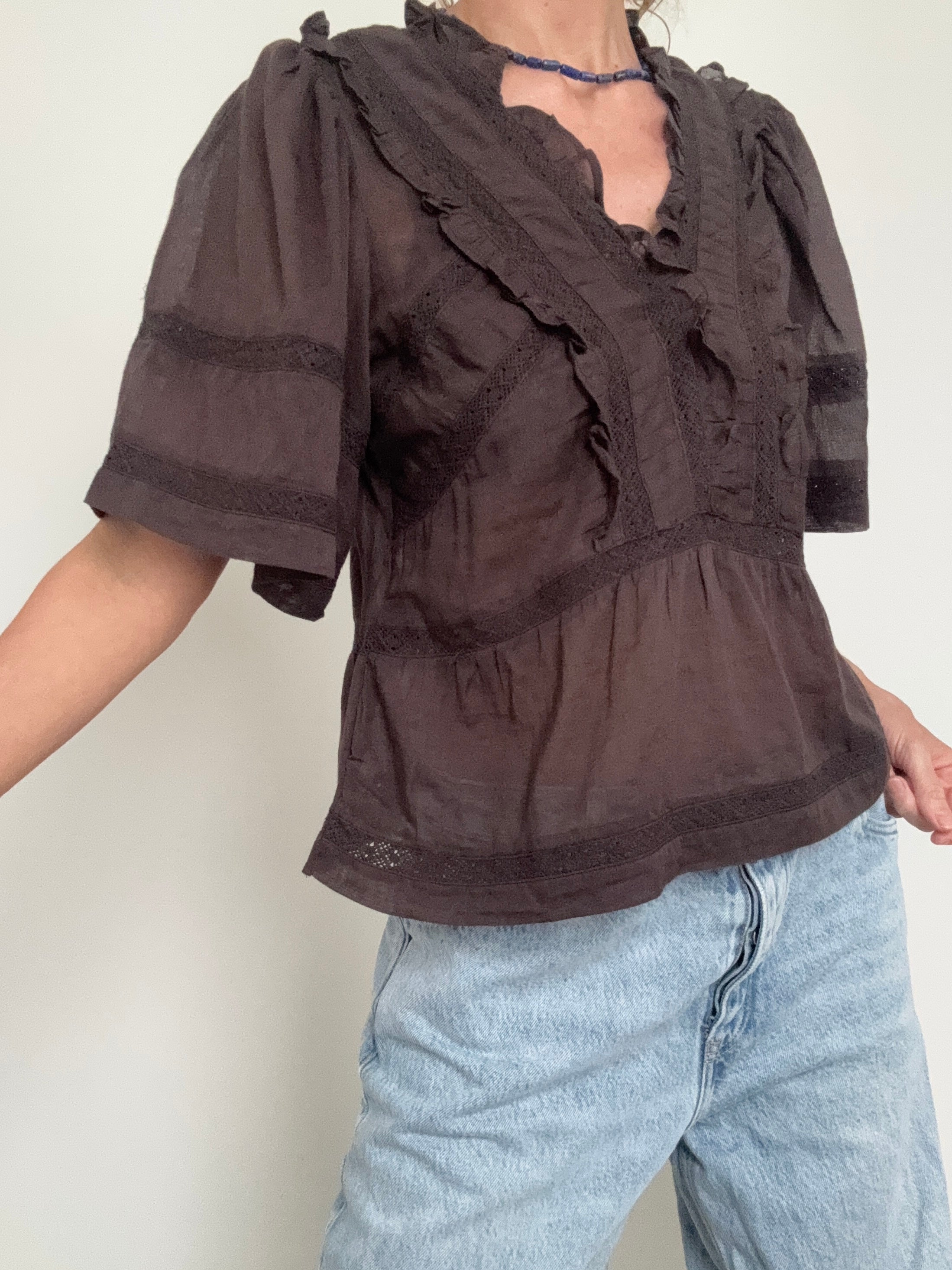 NEO NOIR Tops Evienne S Voile Top Coco