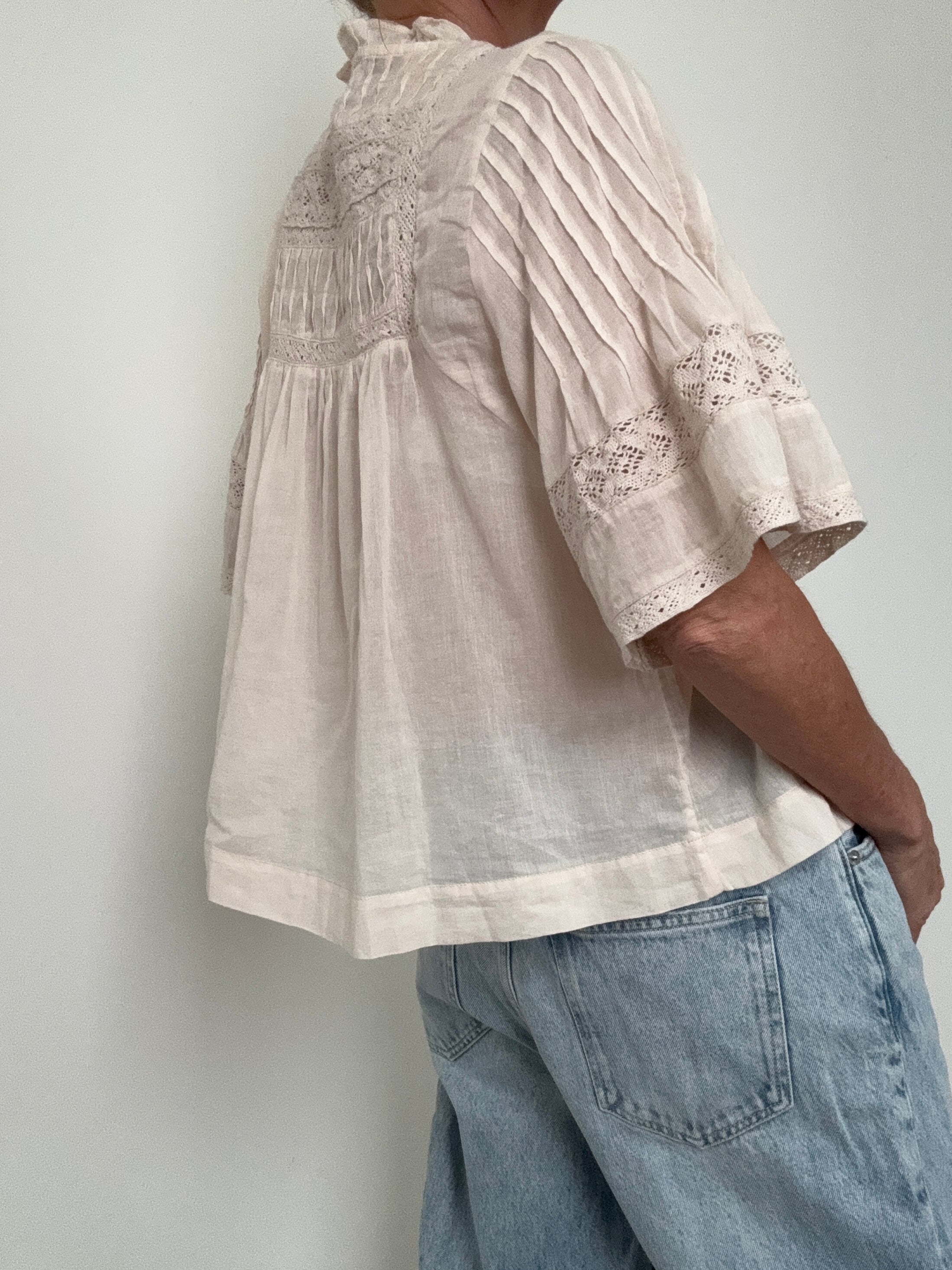 NEO NOIR Tops Siama S Voile Blouse Biege